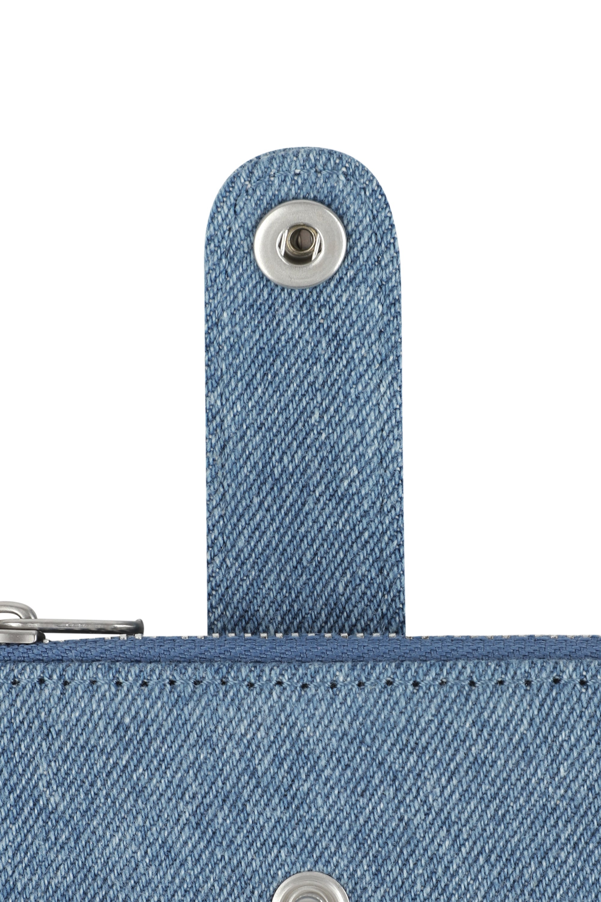 Regular Logo Peanut Keyring Wallet Blue