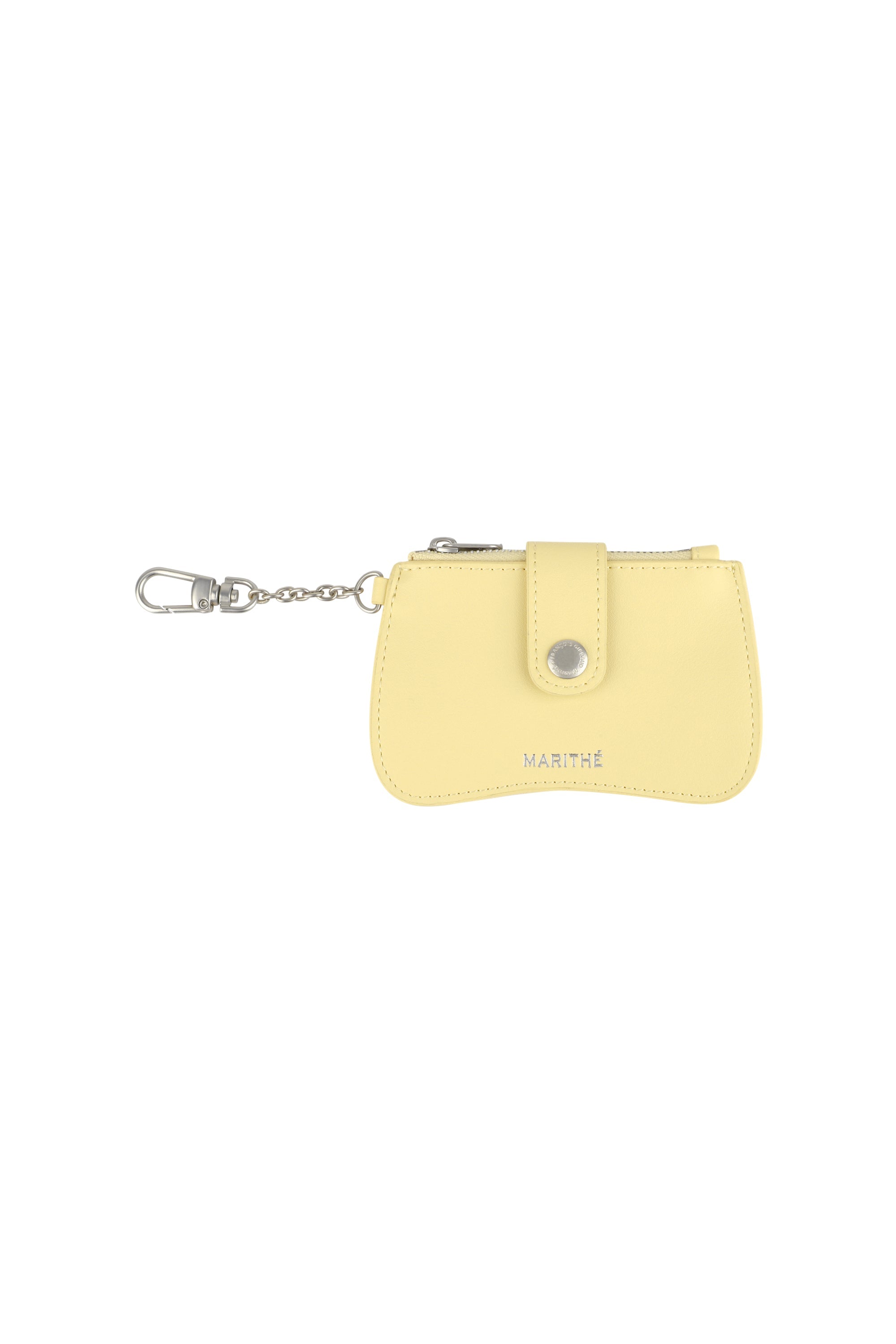 Regular Logo Peanut Keyring Wallet Light Yellow