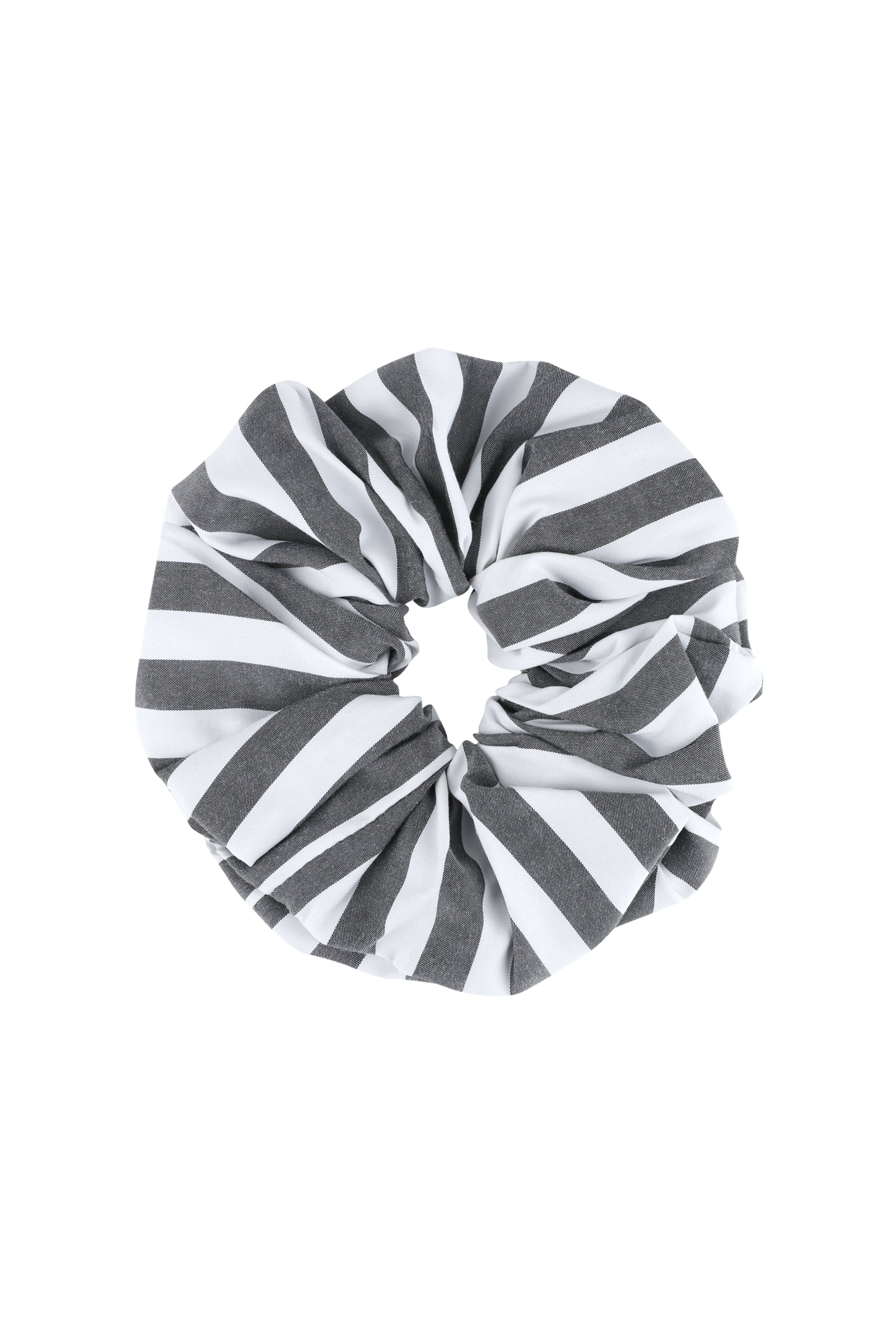 Classic Logo Stripe Hair Scrunchie Black