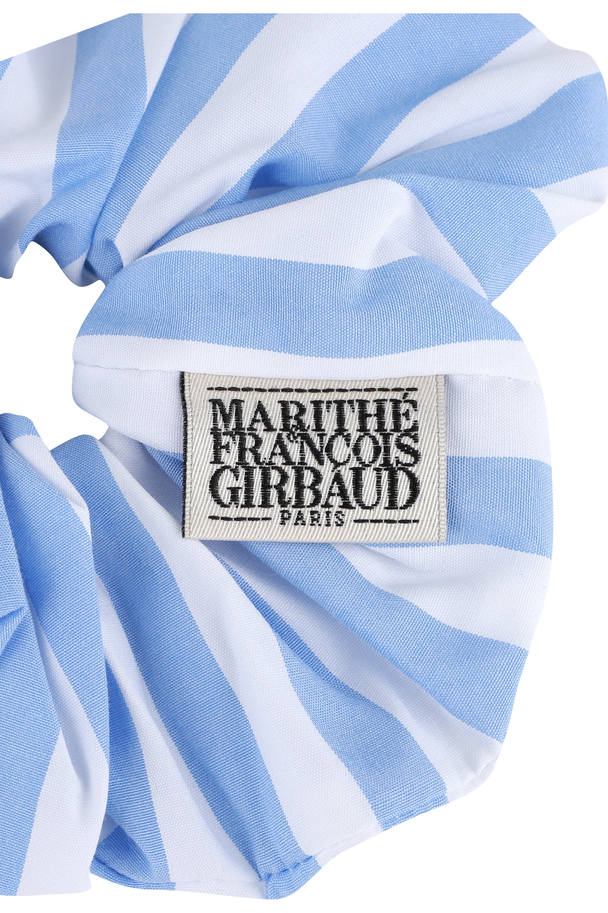 Classic Logo Stripe Hair Scrunchie Blue