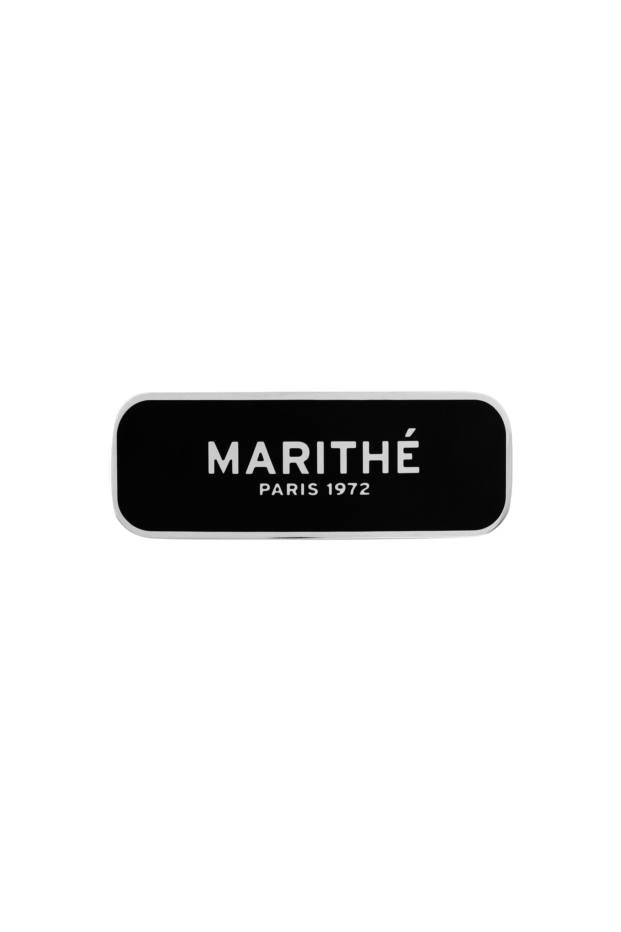 Regular Logo Enamel Hair Pin Black