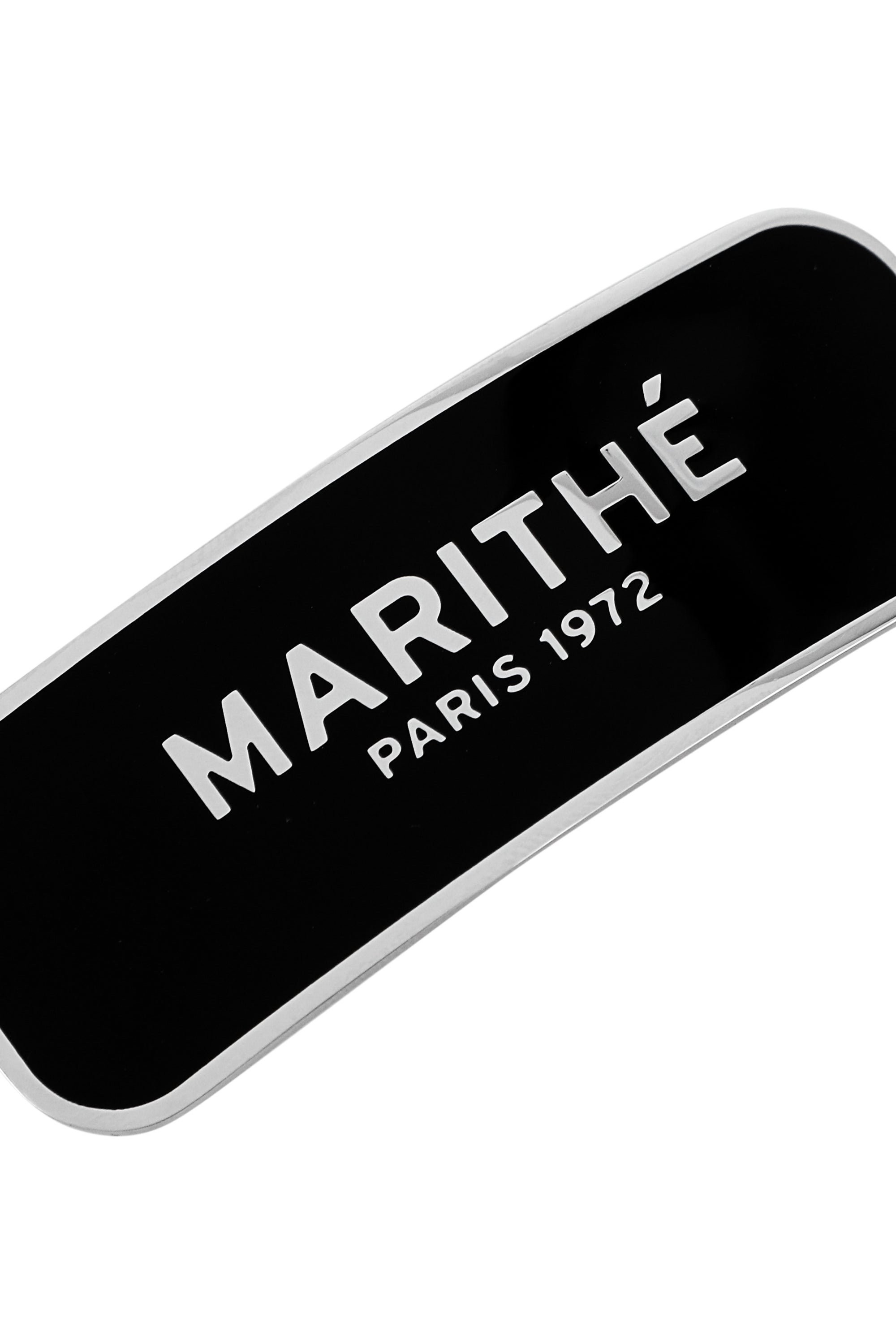 Regular Logo Enamel Hair Pin Black