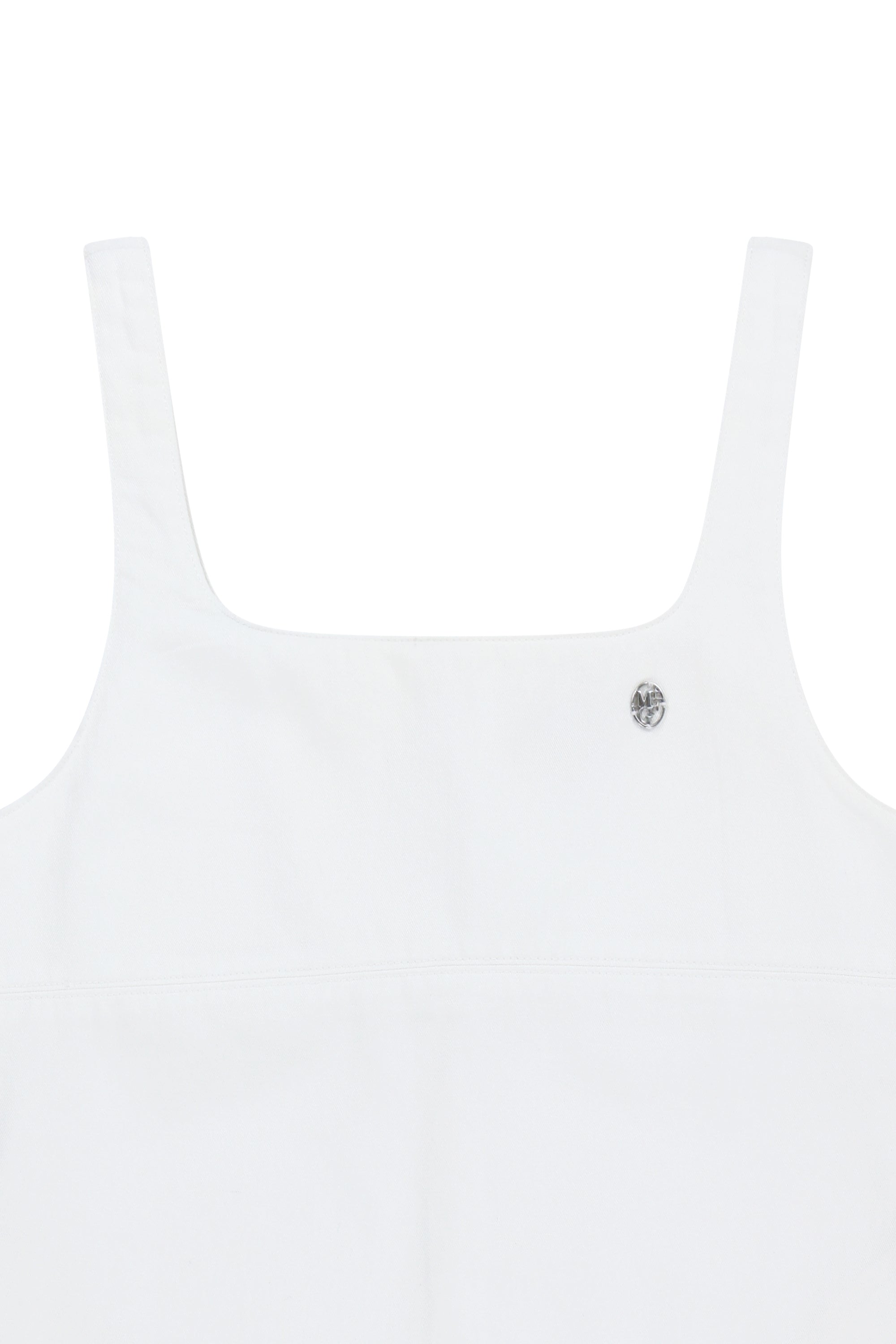W Denim Sleeveless Dress Off White