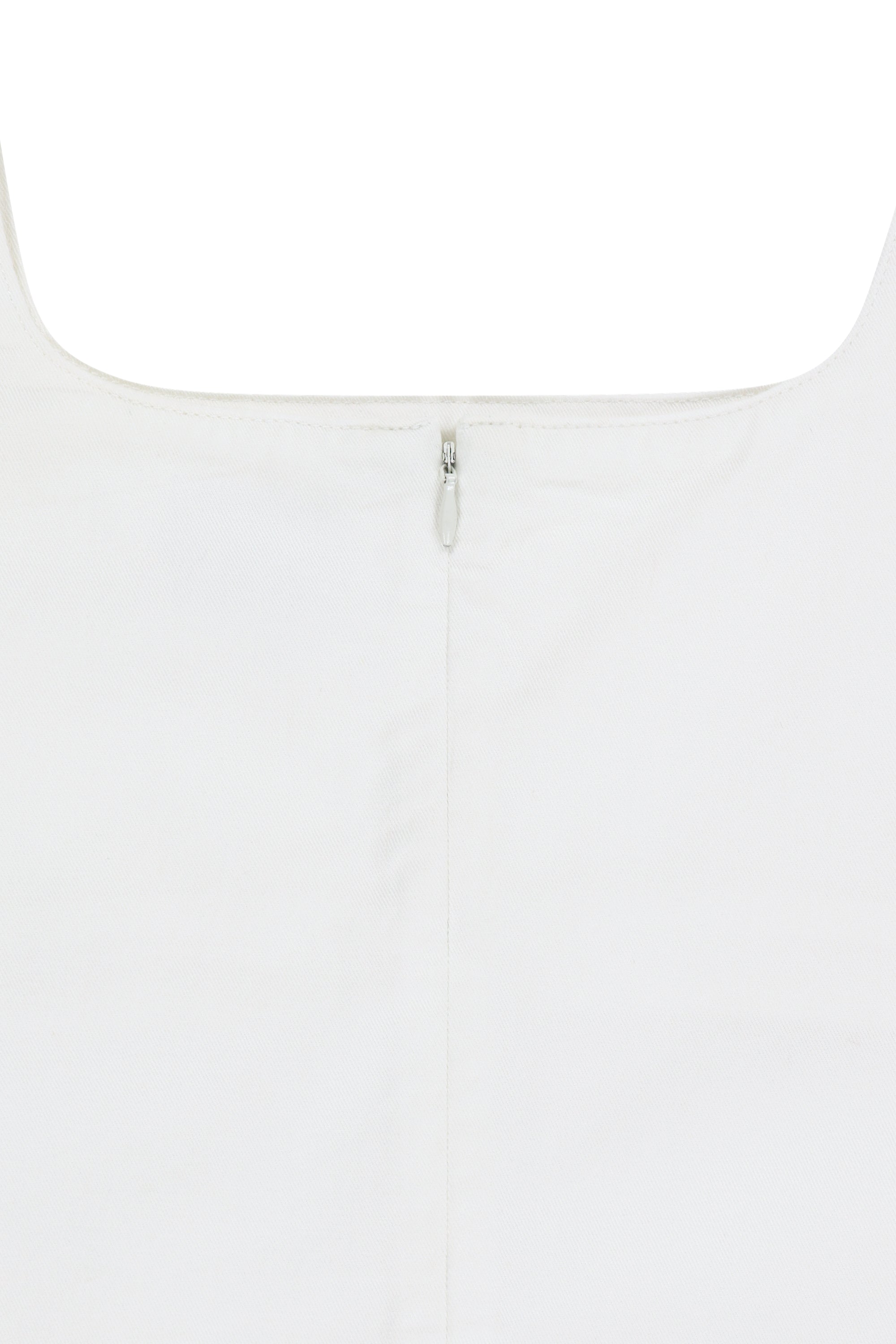 W Denim Sleeveless Dress Off White