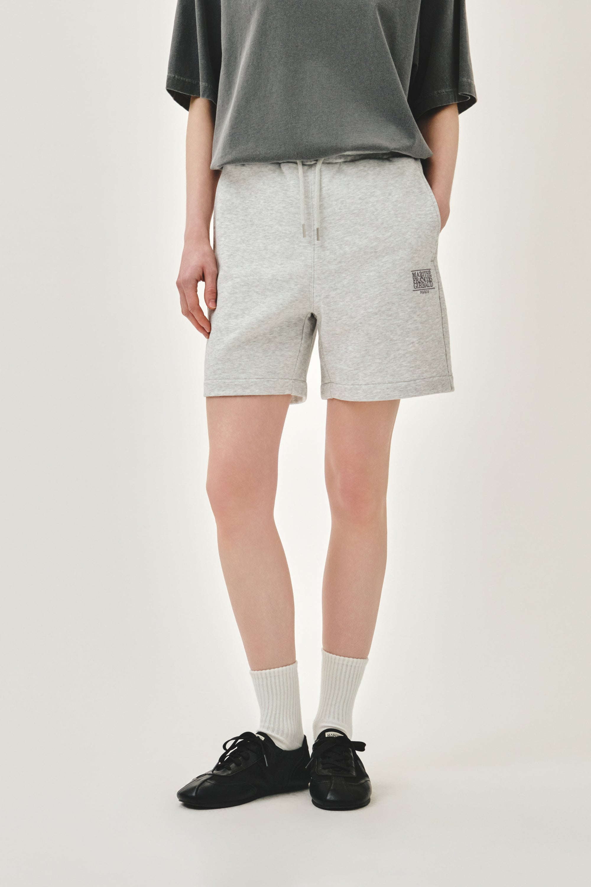 Classic Logo Sweat Shorts Light Heather Gray