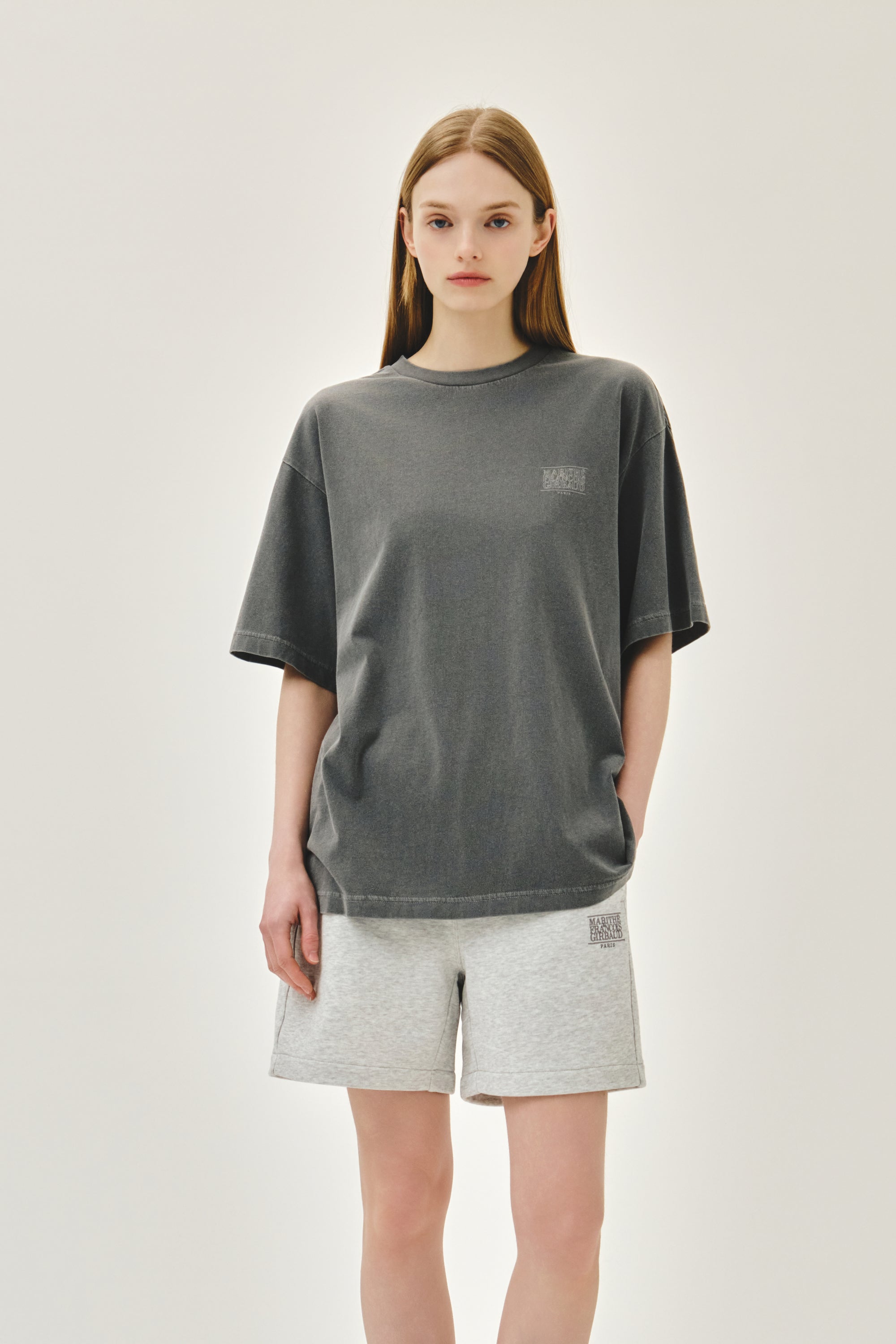 Classic Logo Sweat Shorts Light Heather Gray