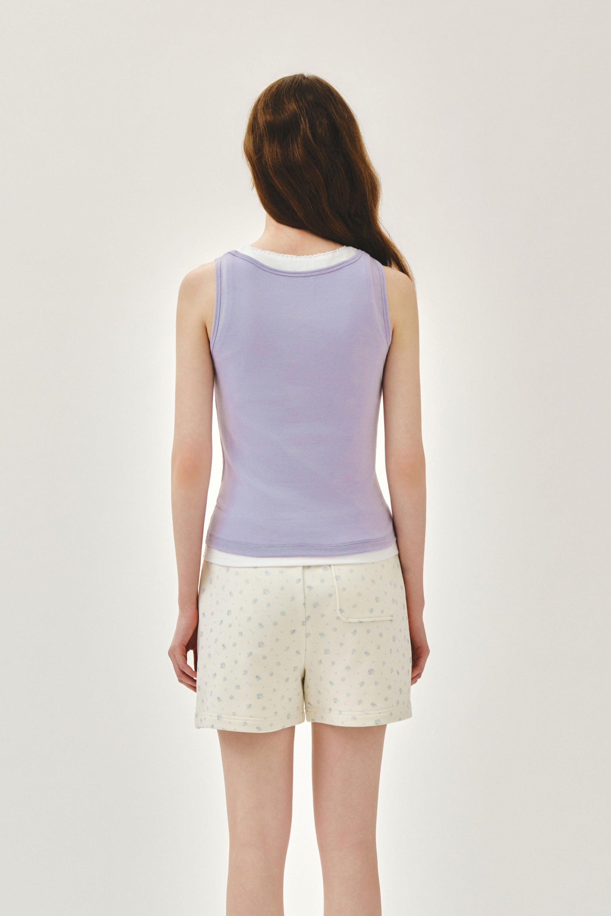 W Layered Sleeveless Lavender