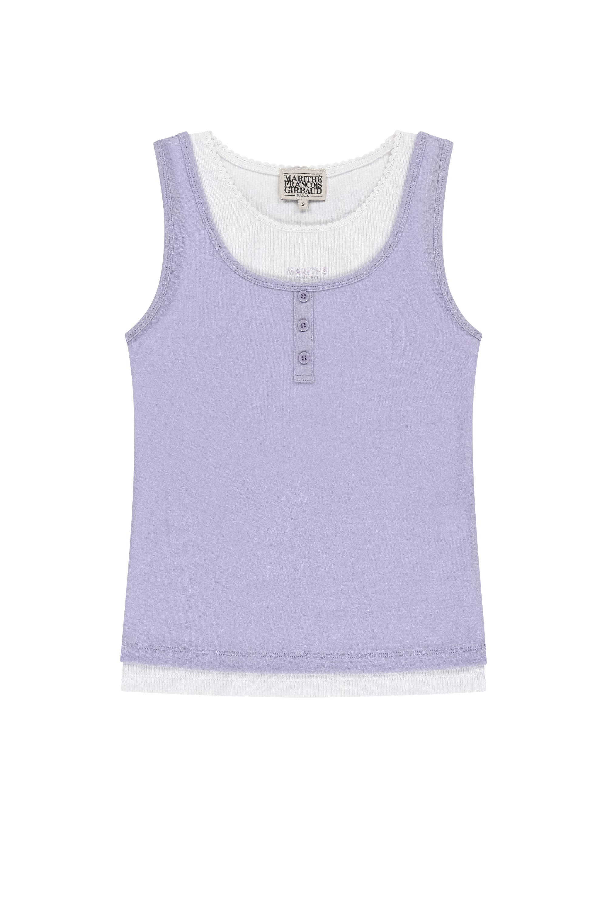 W Layered Sleeveless Lavender