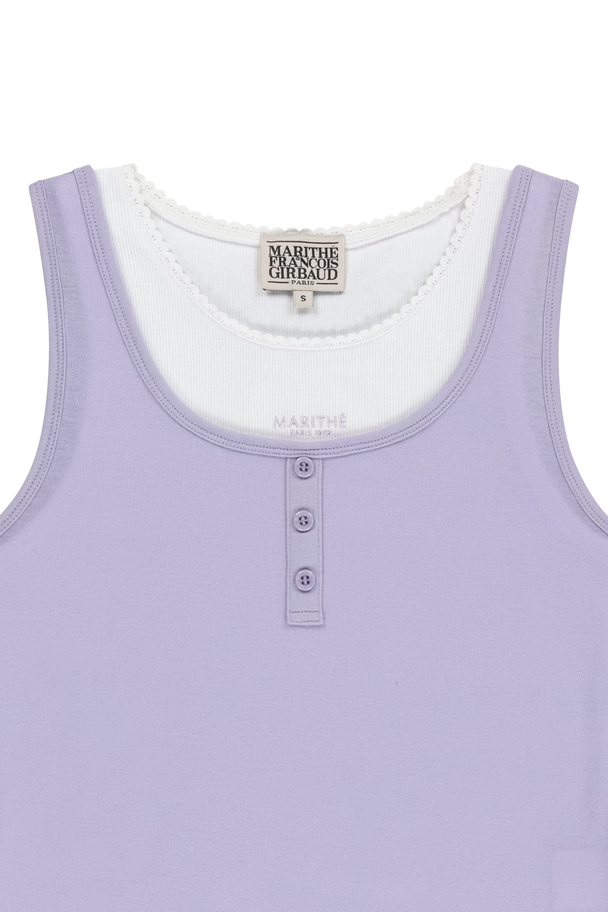 W Layered Sleeveless Lavender