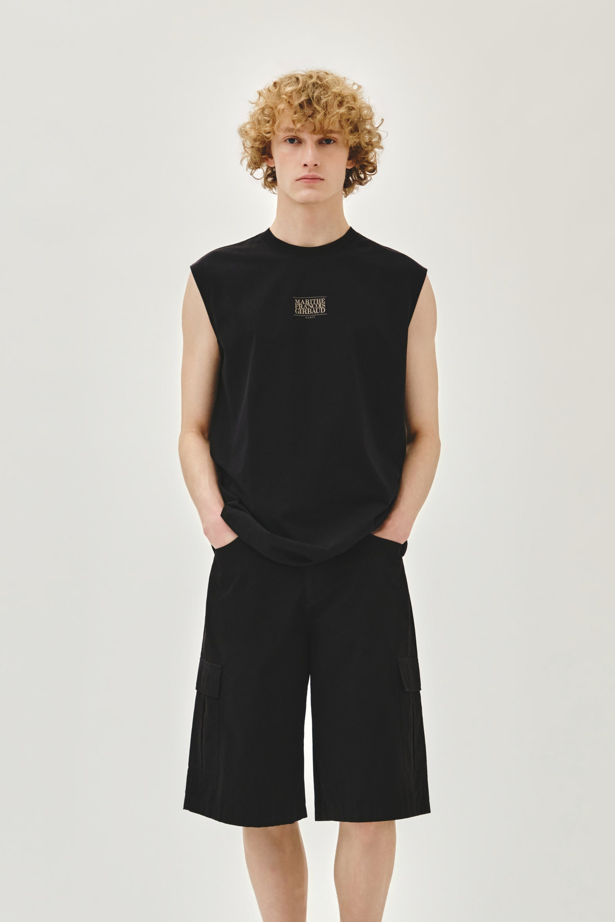 Sorona Cool Small Classic Logo Sleeveless Black