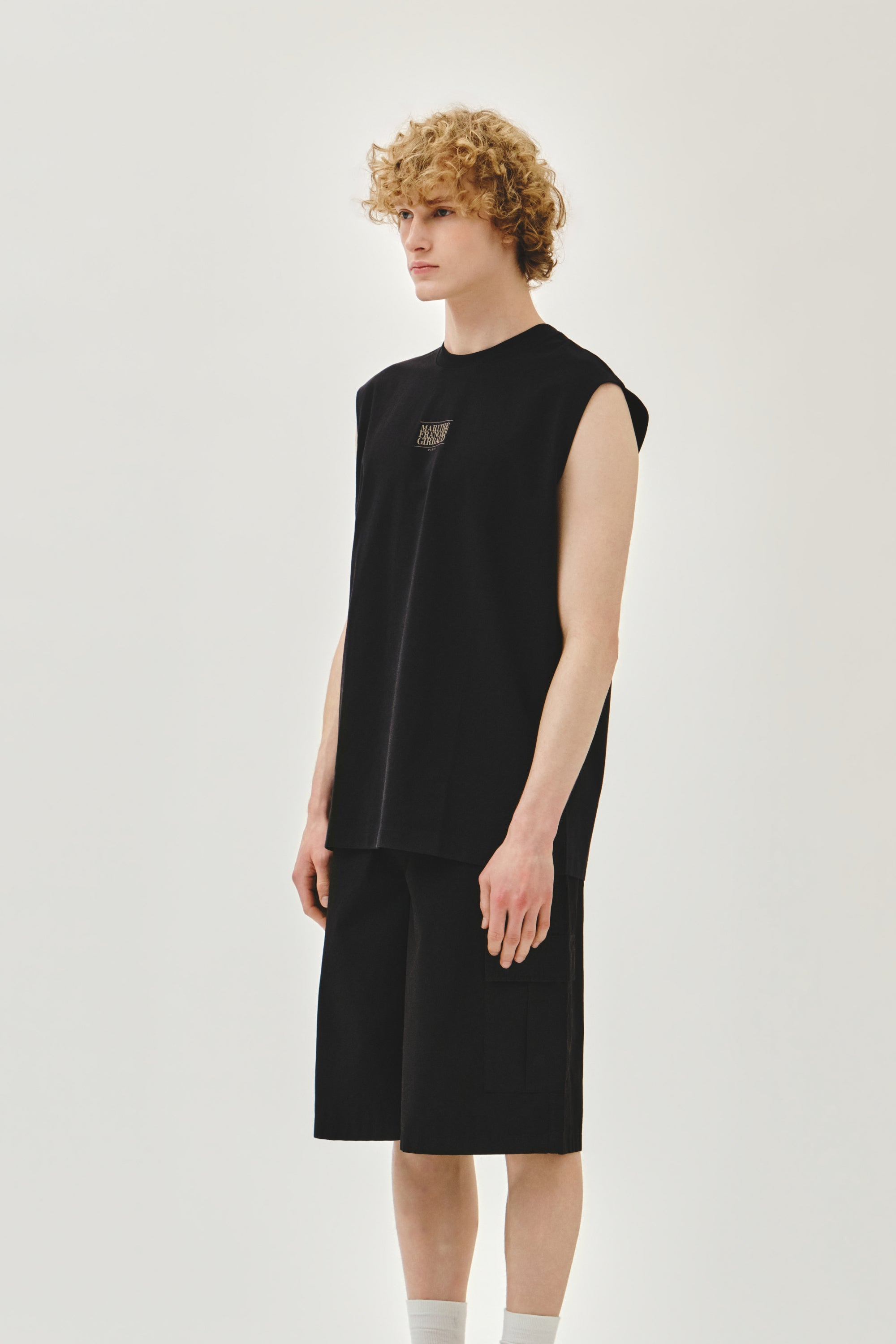 Sorona Cool Small Classic Logo Sleeveless Black