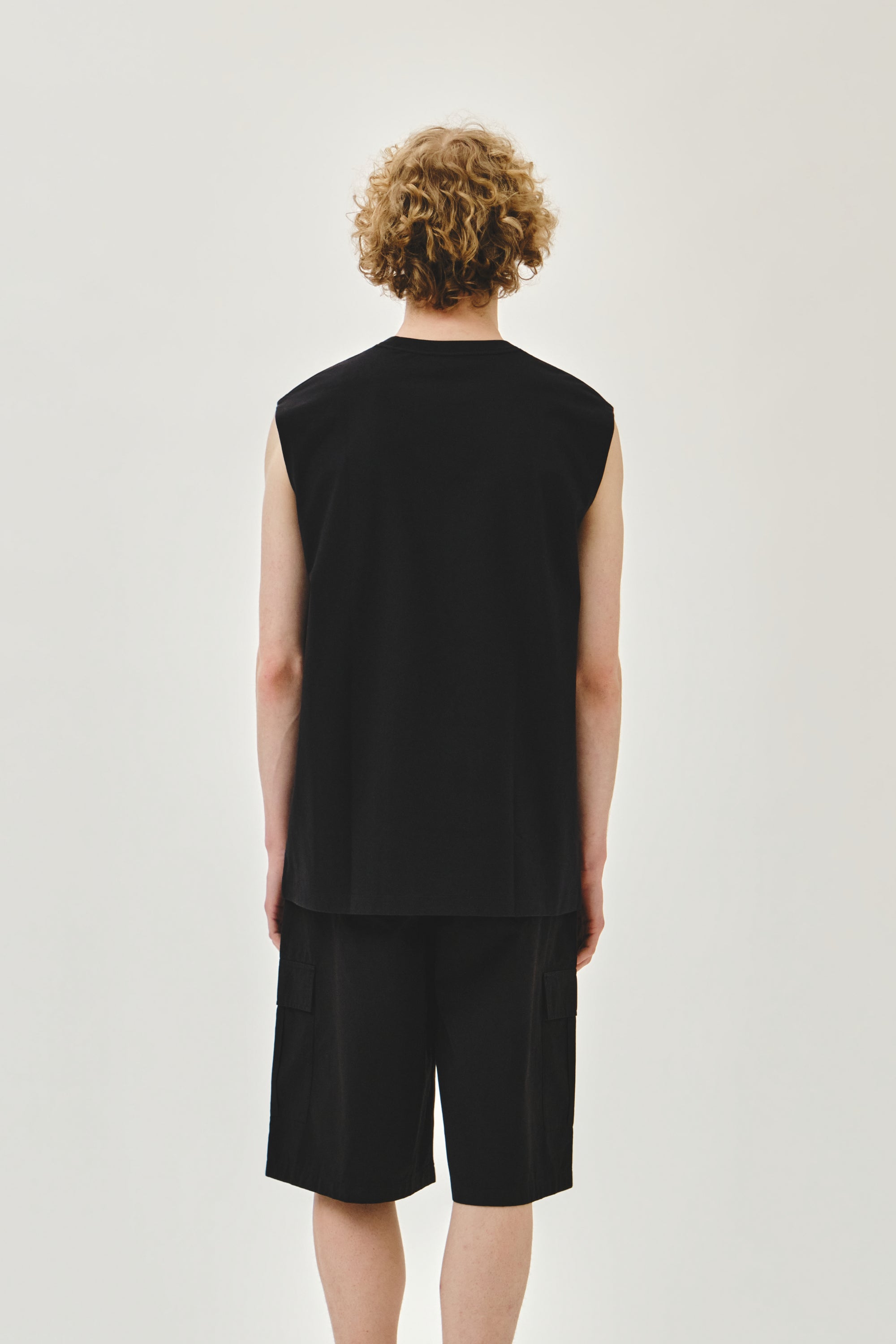 Sorona Cool Small Classic Logo Sleeveless Black