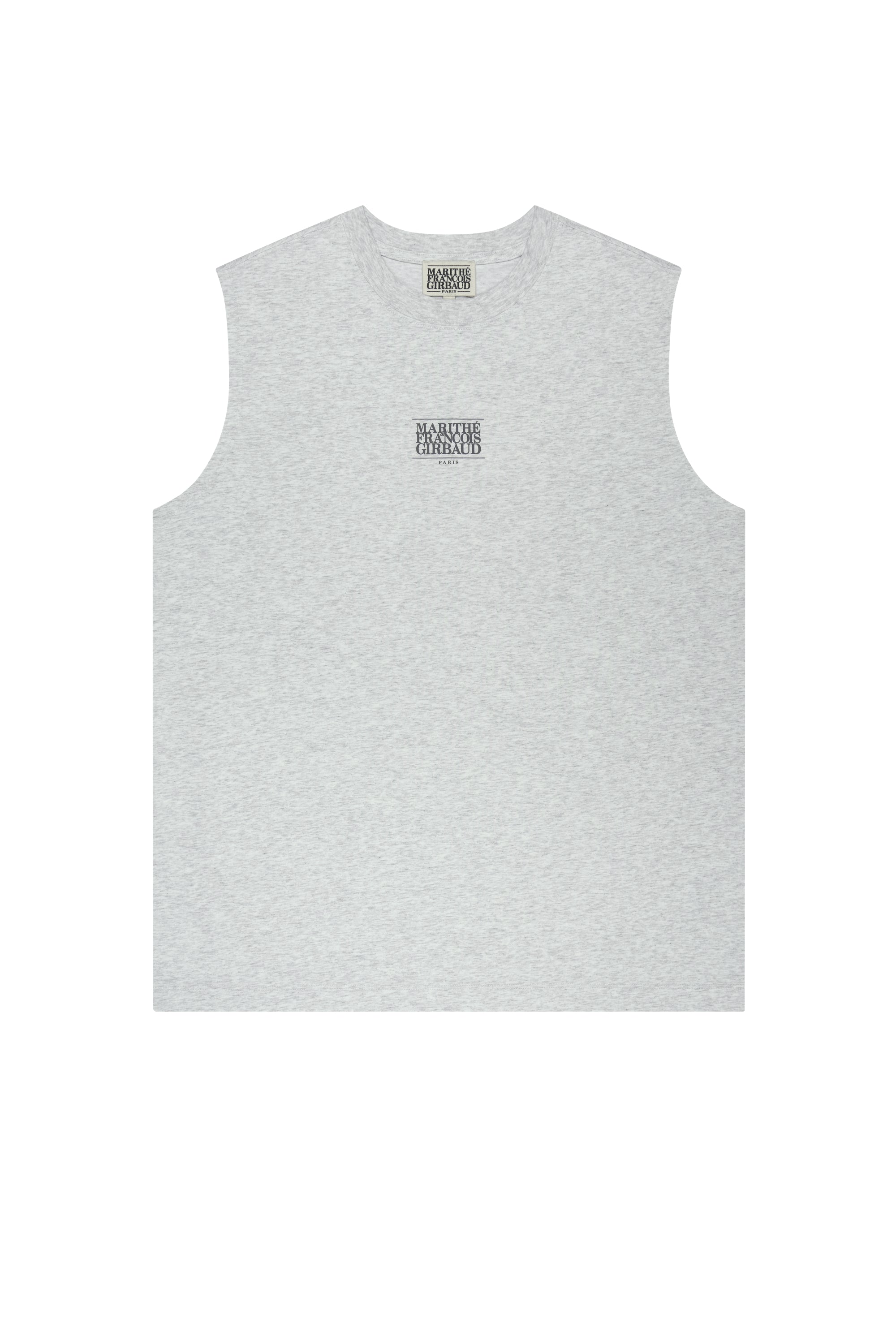 Sorona Cool Small Classic Logo Sleeveless Light Heather Gray