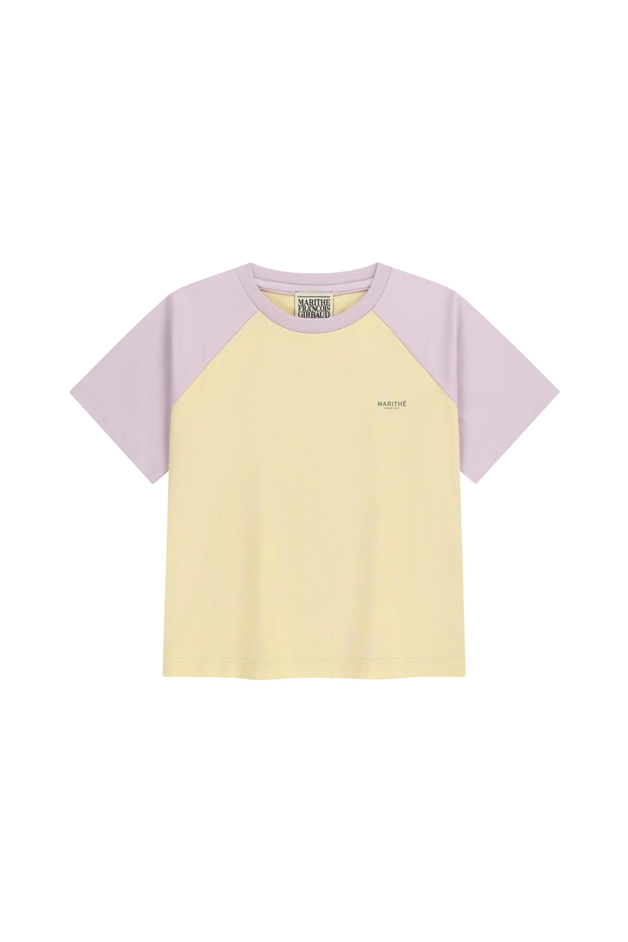 W Small Regular Logo Raglan Crop Tee Light Purple