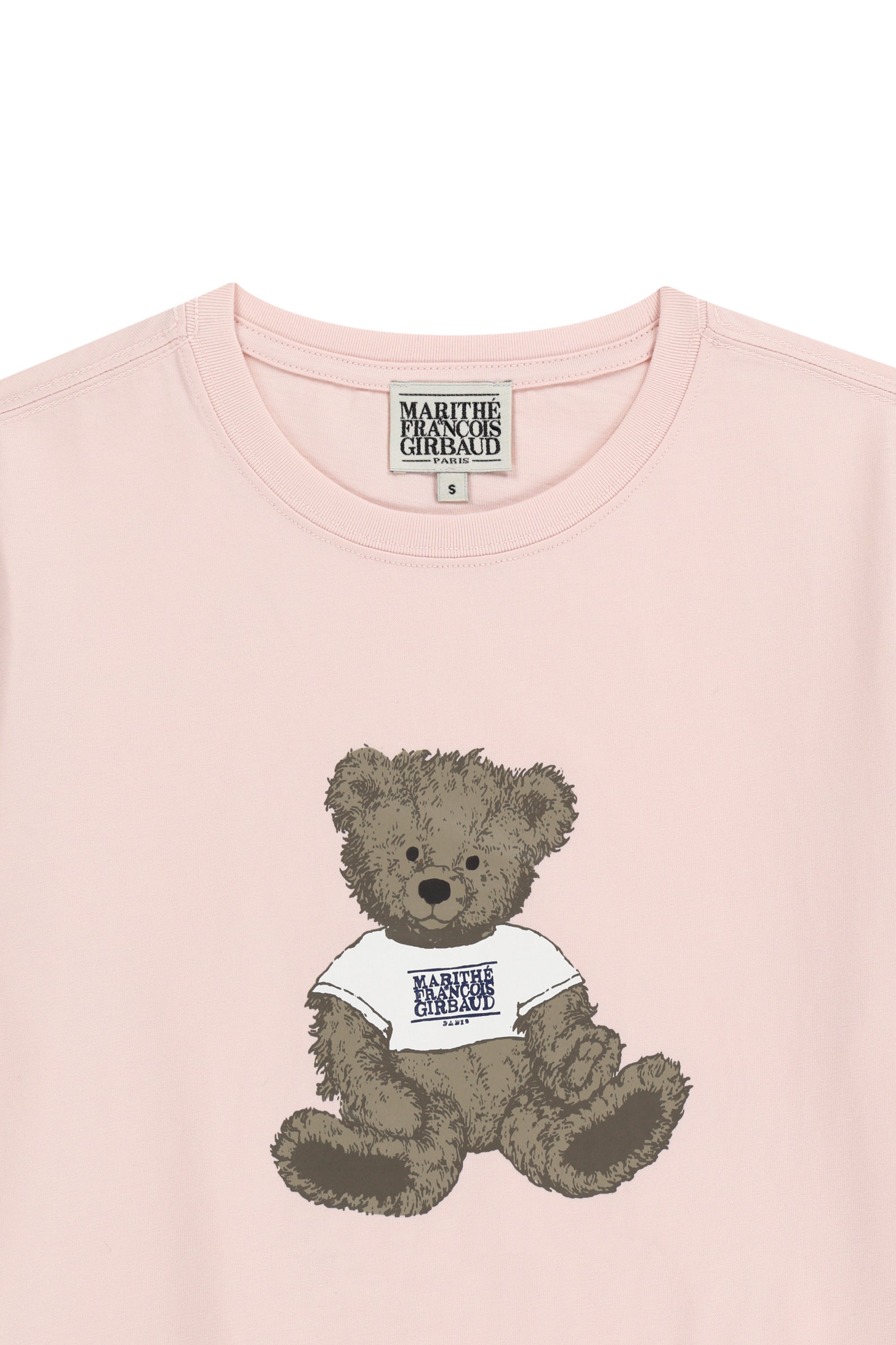 W Doodle Bear Tee Light Pink