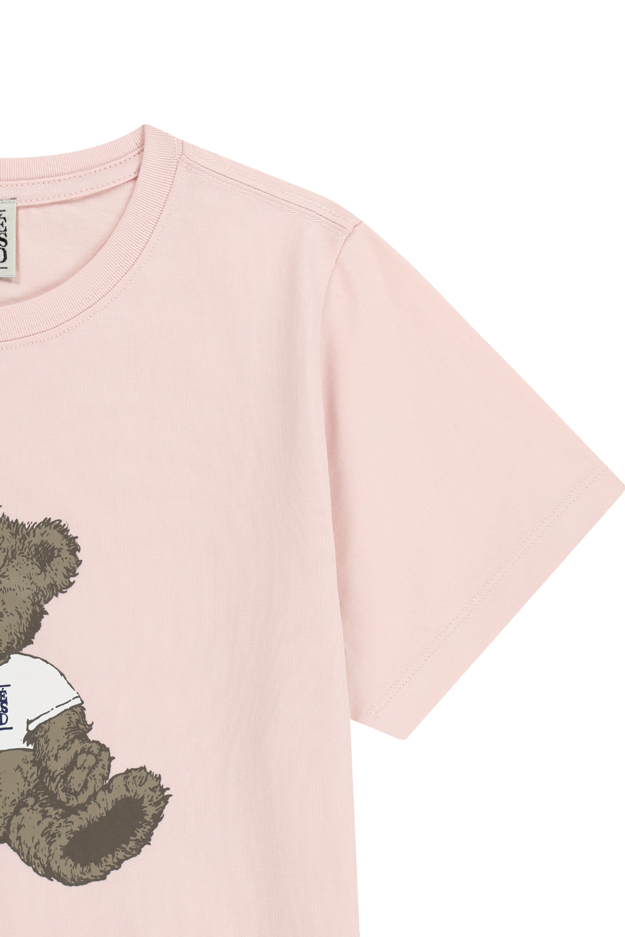 W Doodle Bear Tee Light Pink
