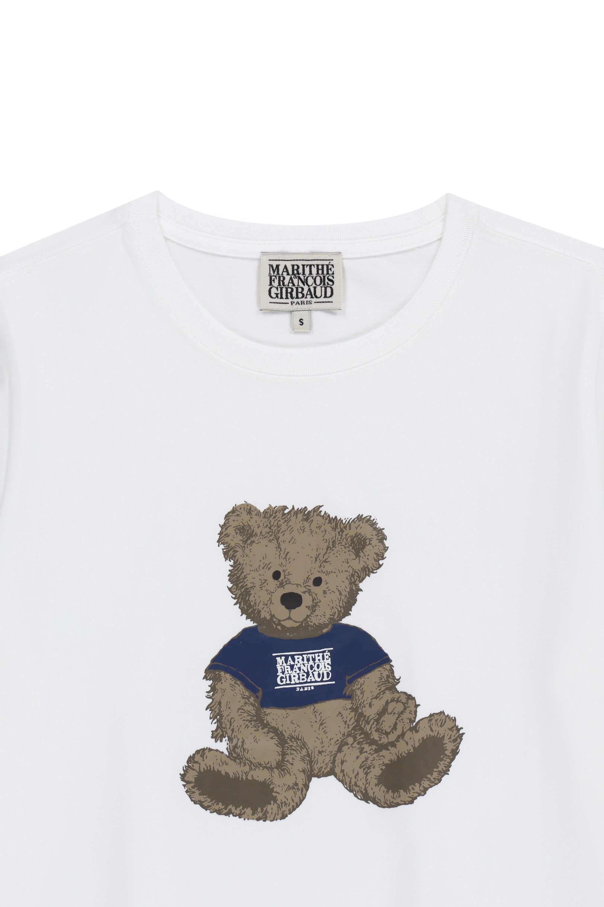 W Doodle Bear Tee White / Beige