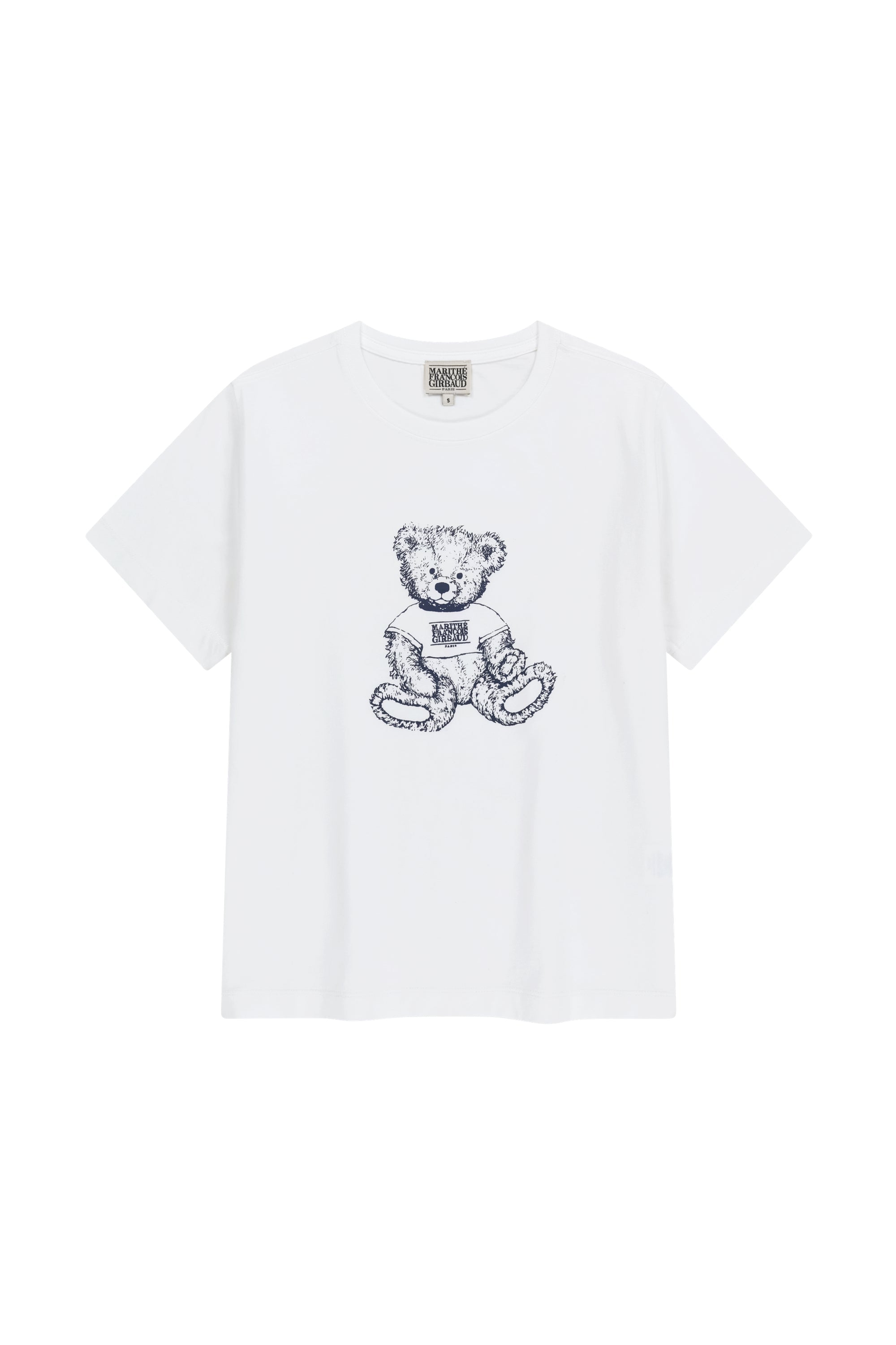 W Doodle Bear Tee White