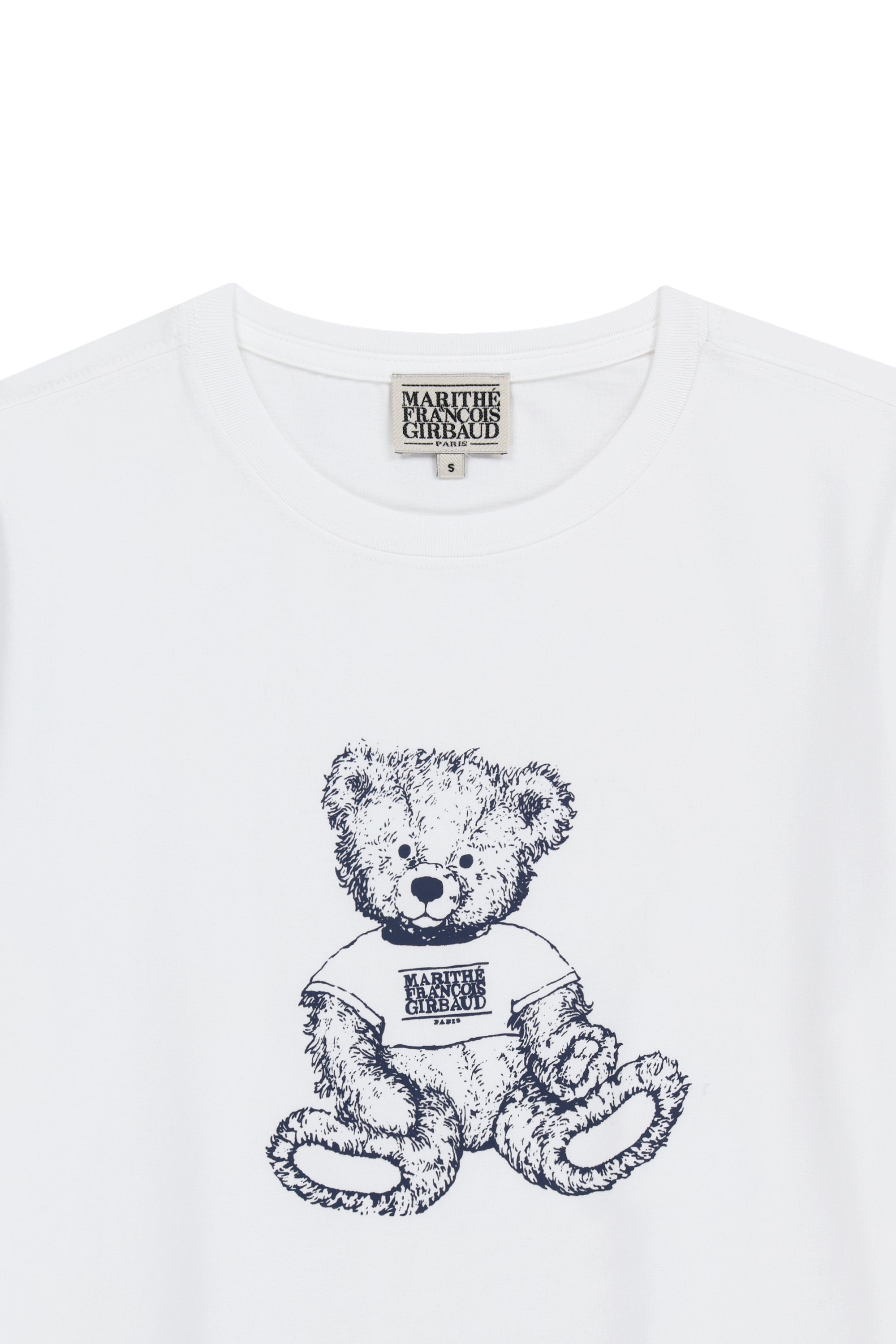 W Doodle Bear Tee White