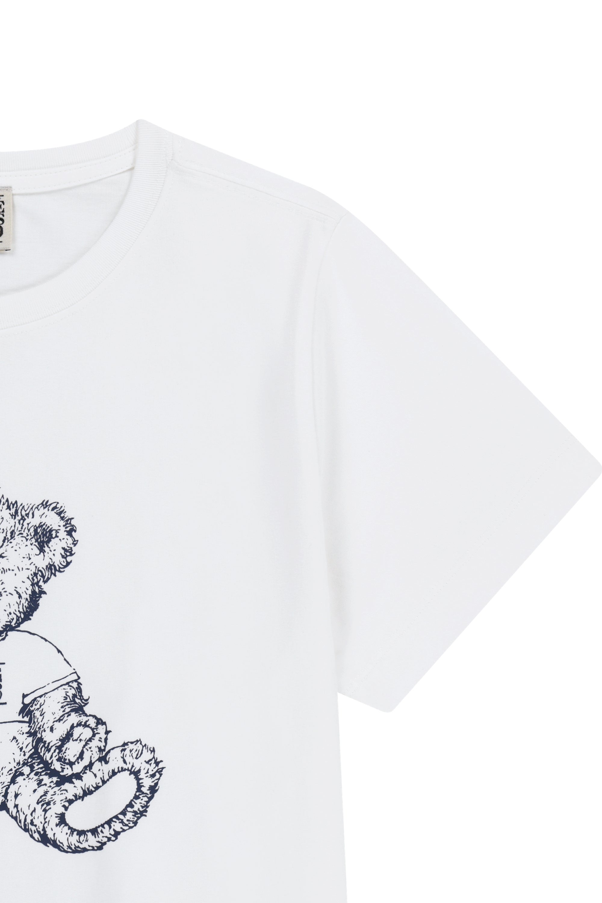W Doodle Bear Tee White