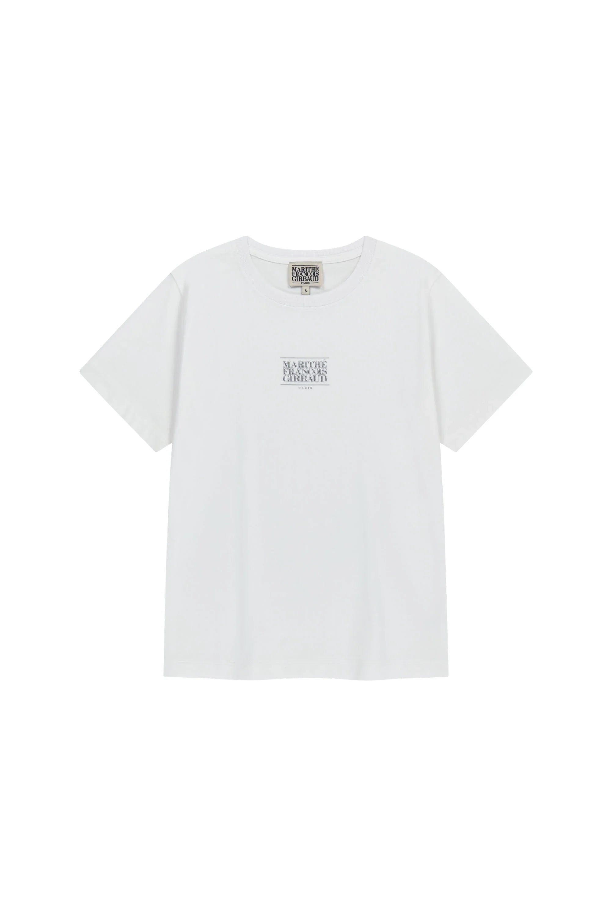 W Small Classic Logo Tee White