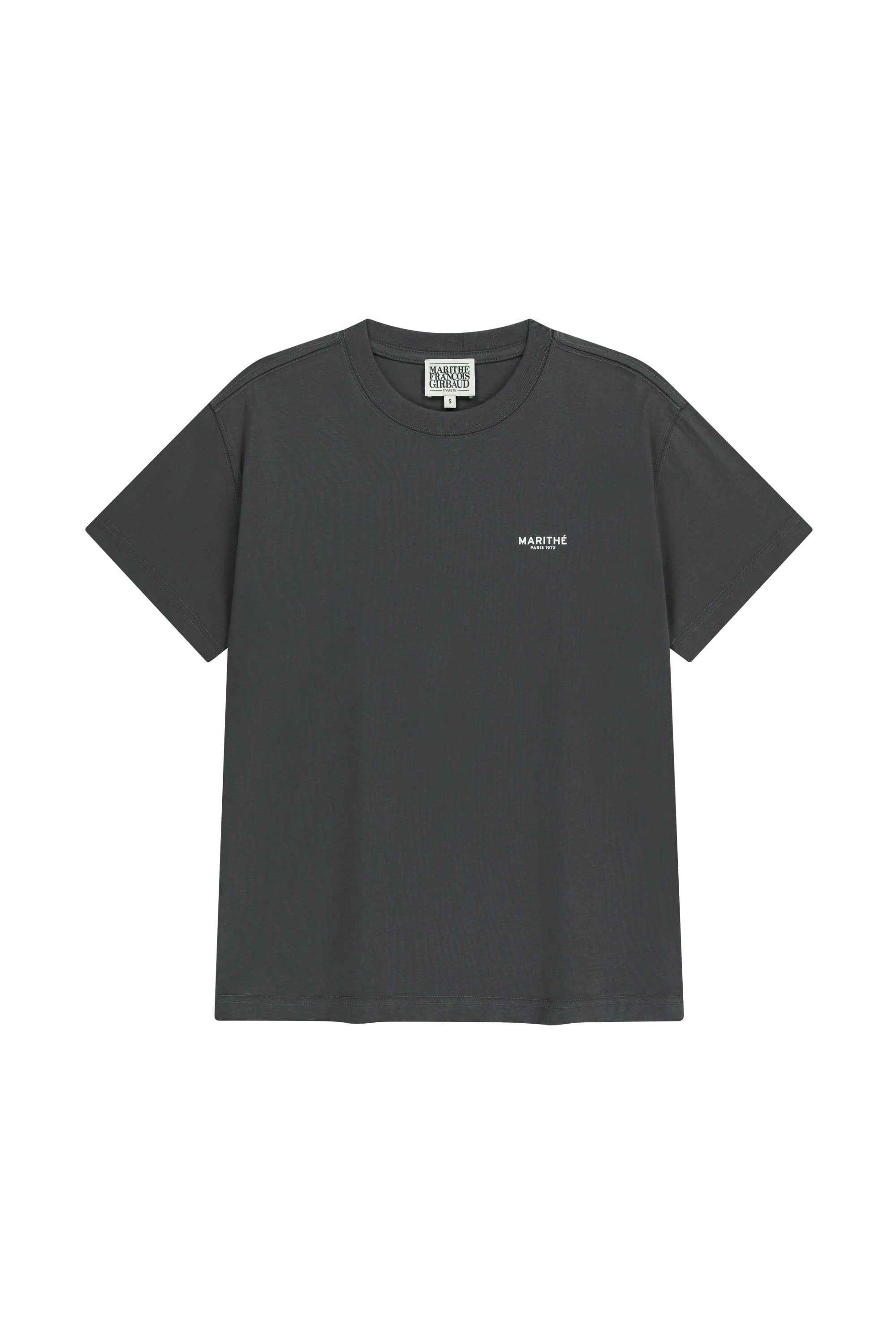 Small Regular Logo Tee Charcoal