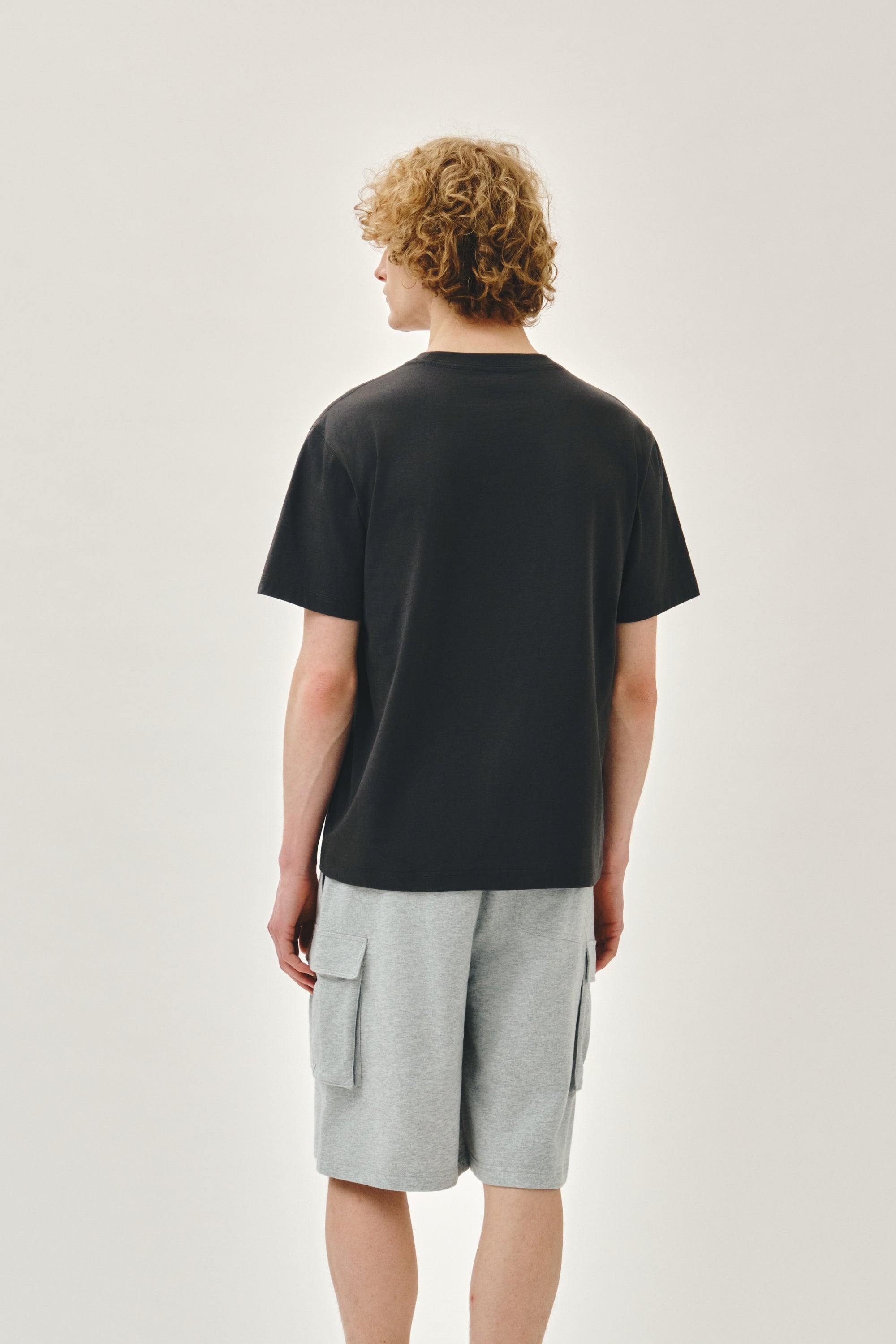 Small Regular Logo Tee Charcoal