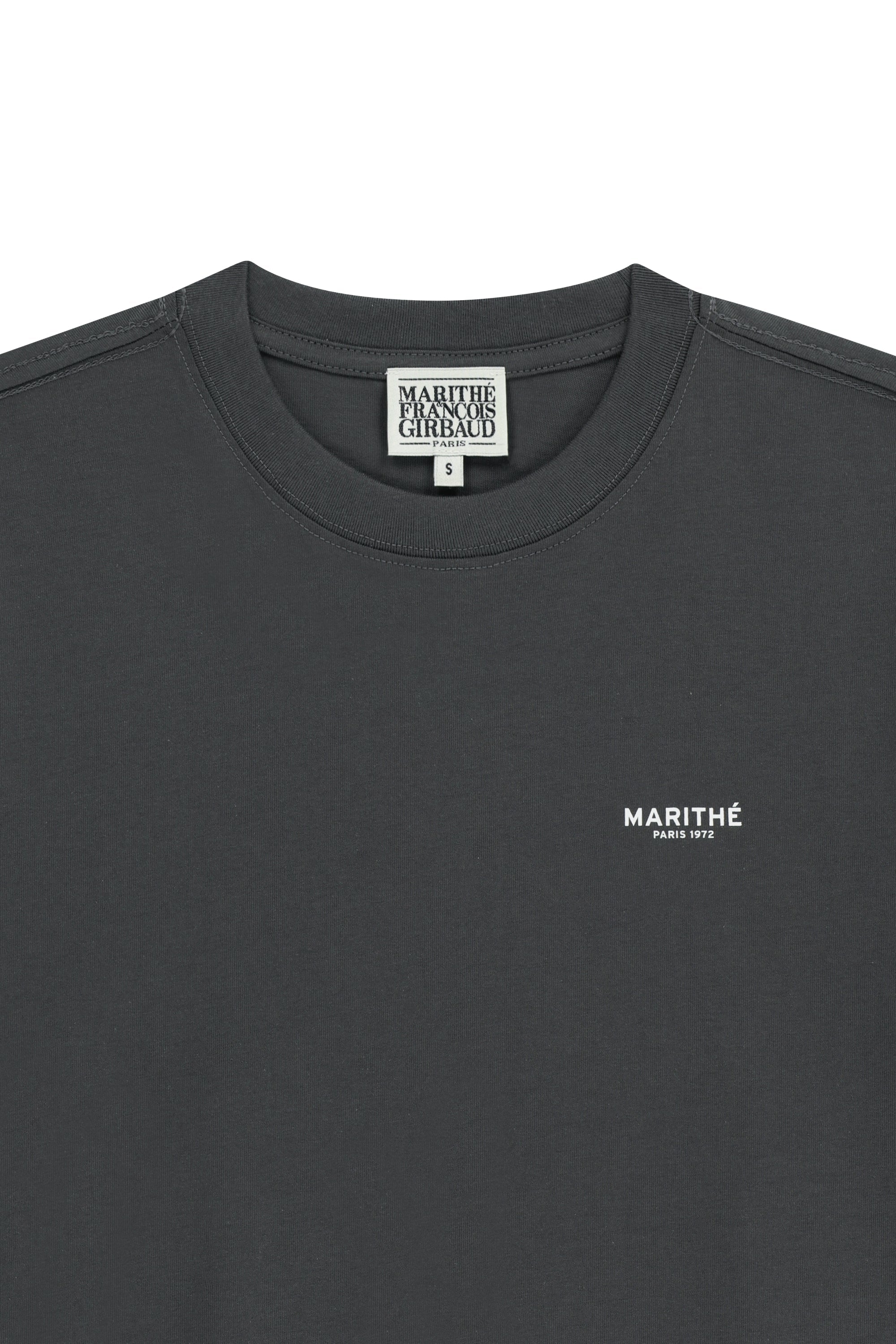 Small Regular Logo Tee Charcoal