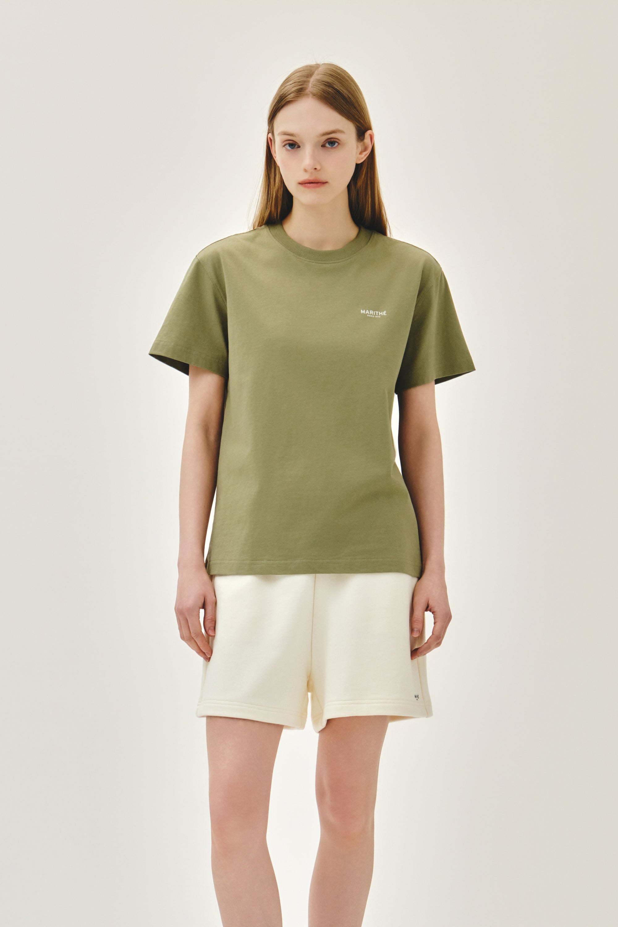Small Regular Logo Tee Khaki