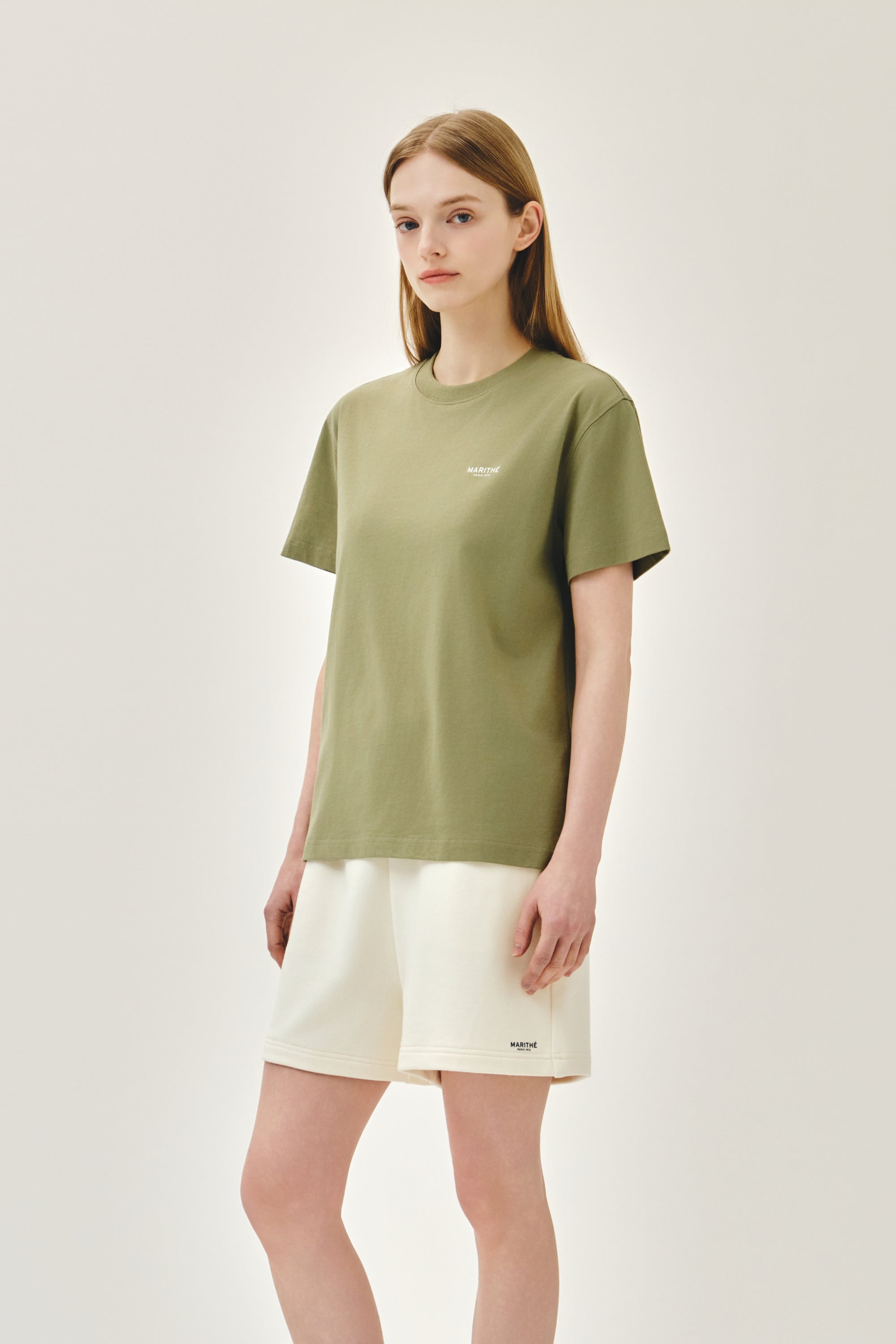 Small Regular Logo Tee Khaki