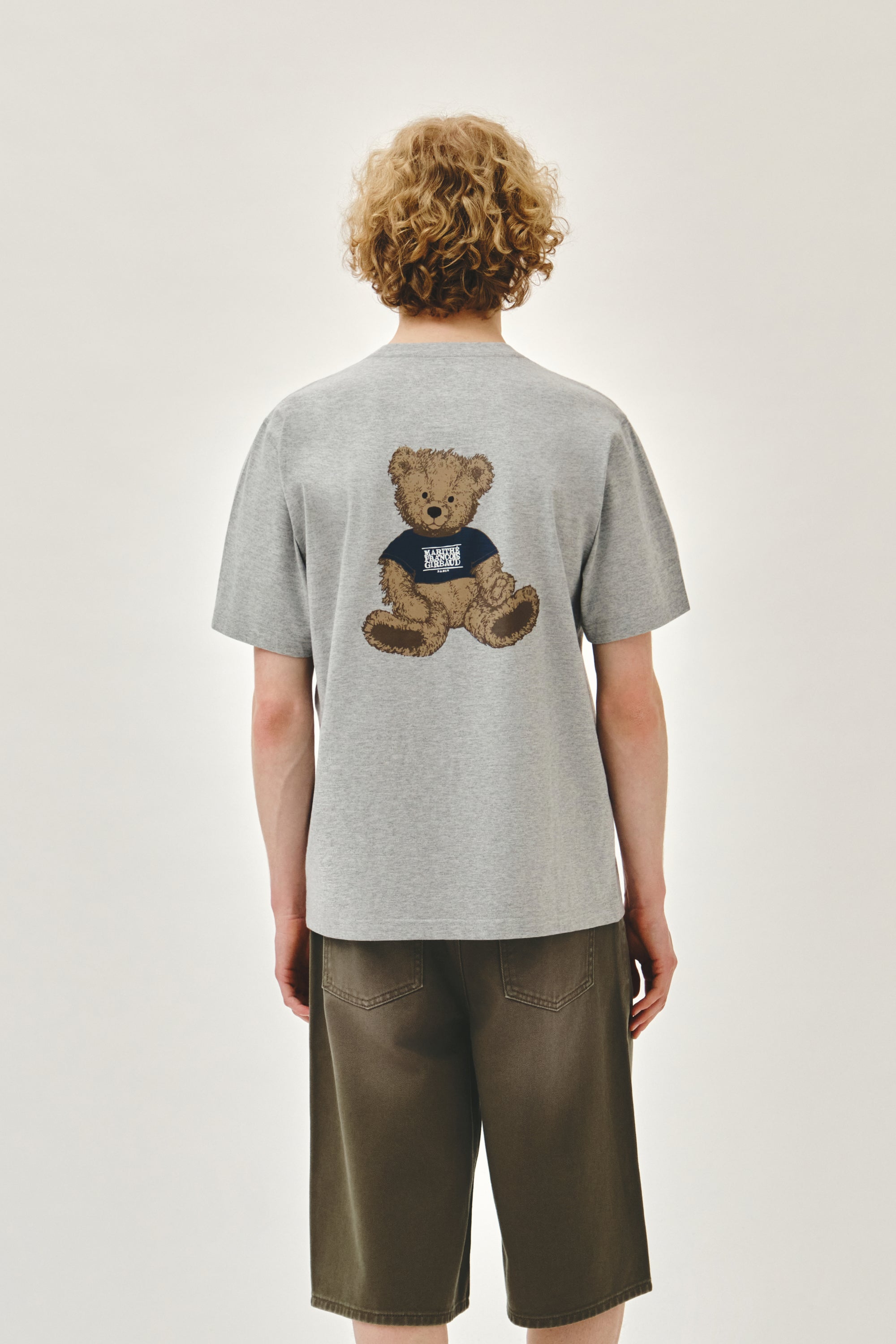 Doodle Bear Tee Heather Gray