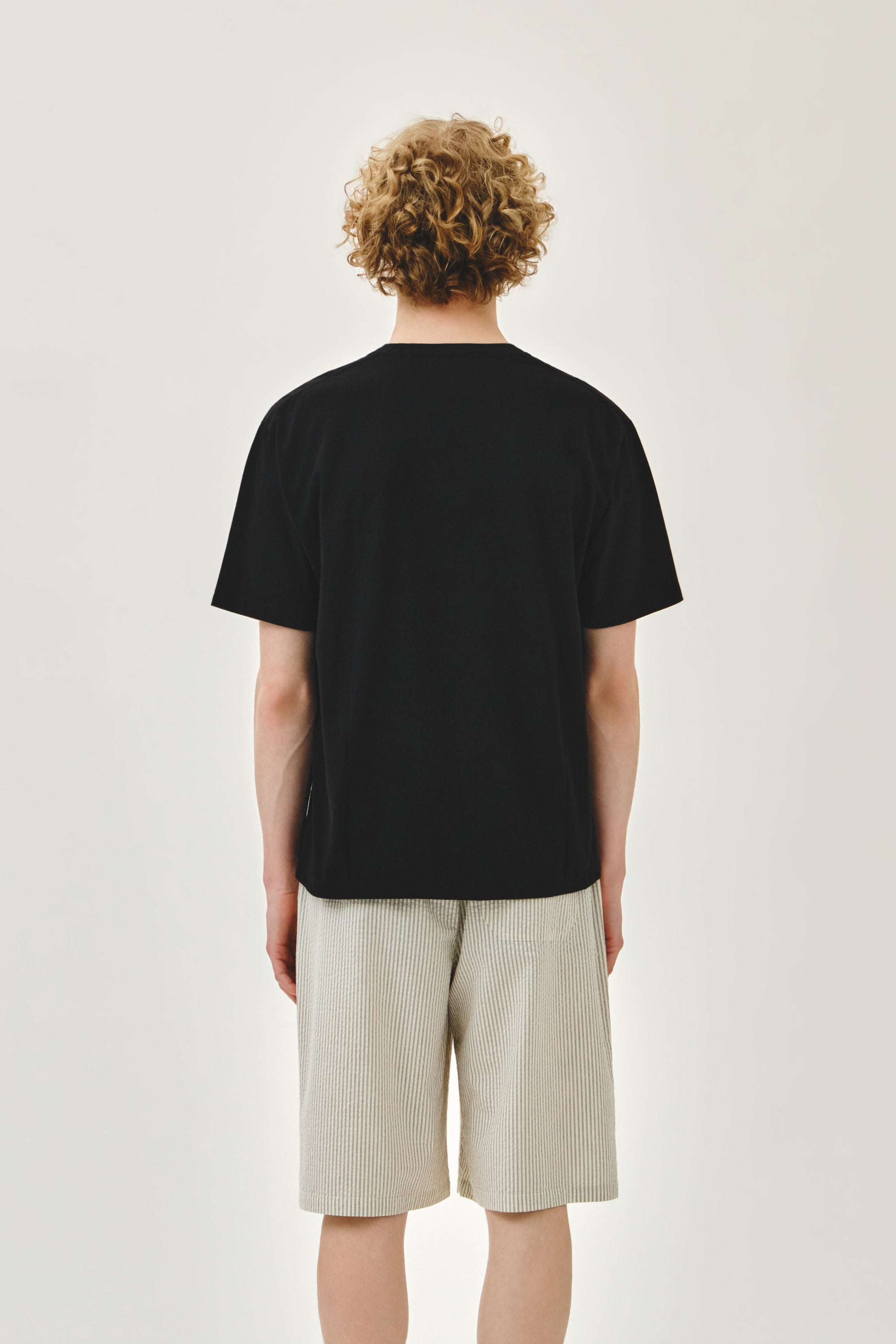 Marine Drawing Doodle Graphic Tee Black