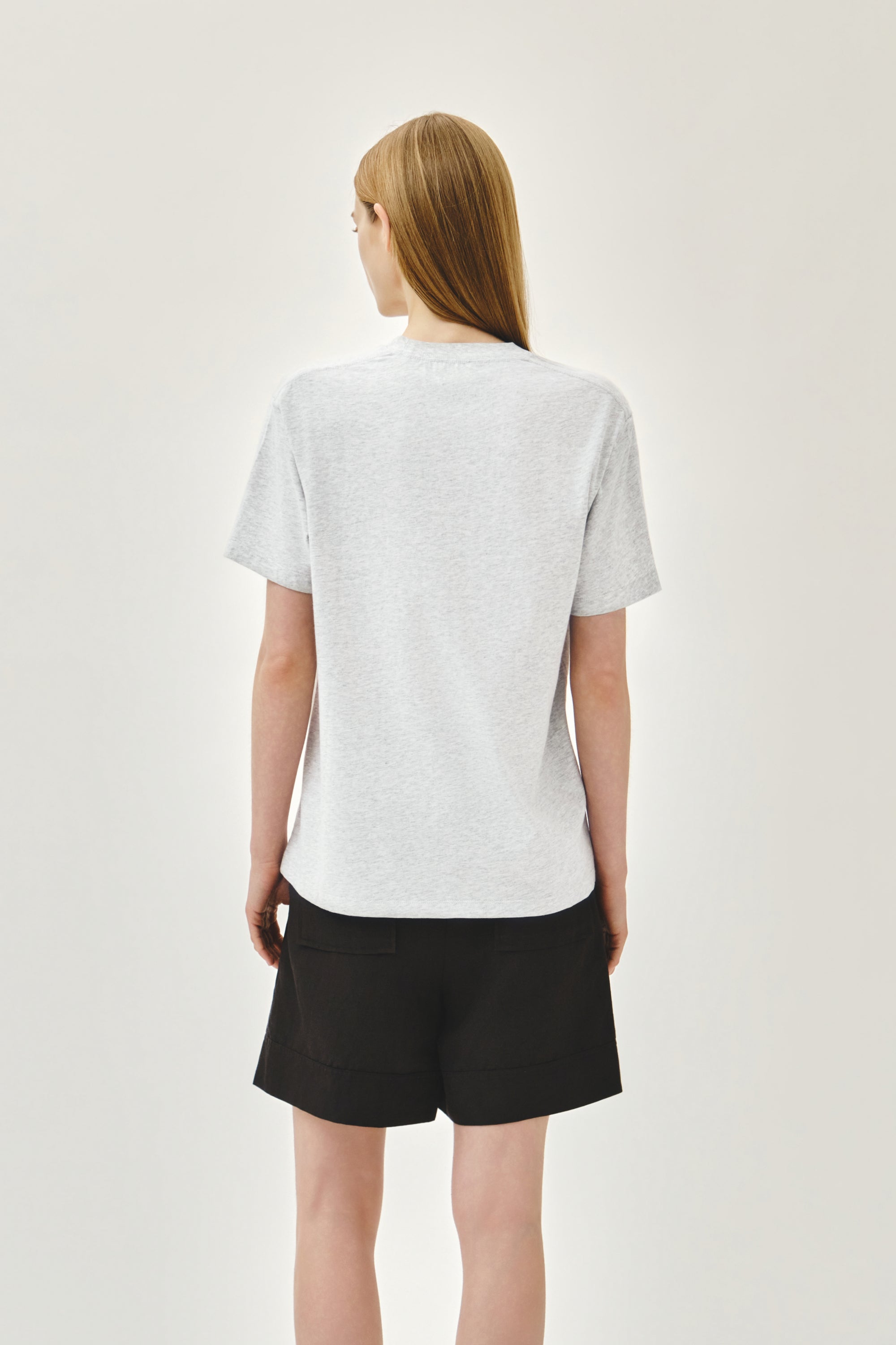 Marine Drawing Doodle Graphic Tee Light Heather Gray