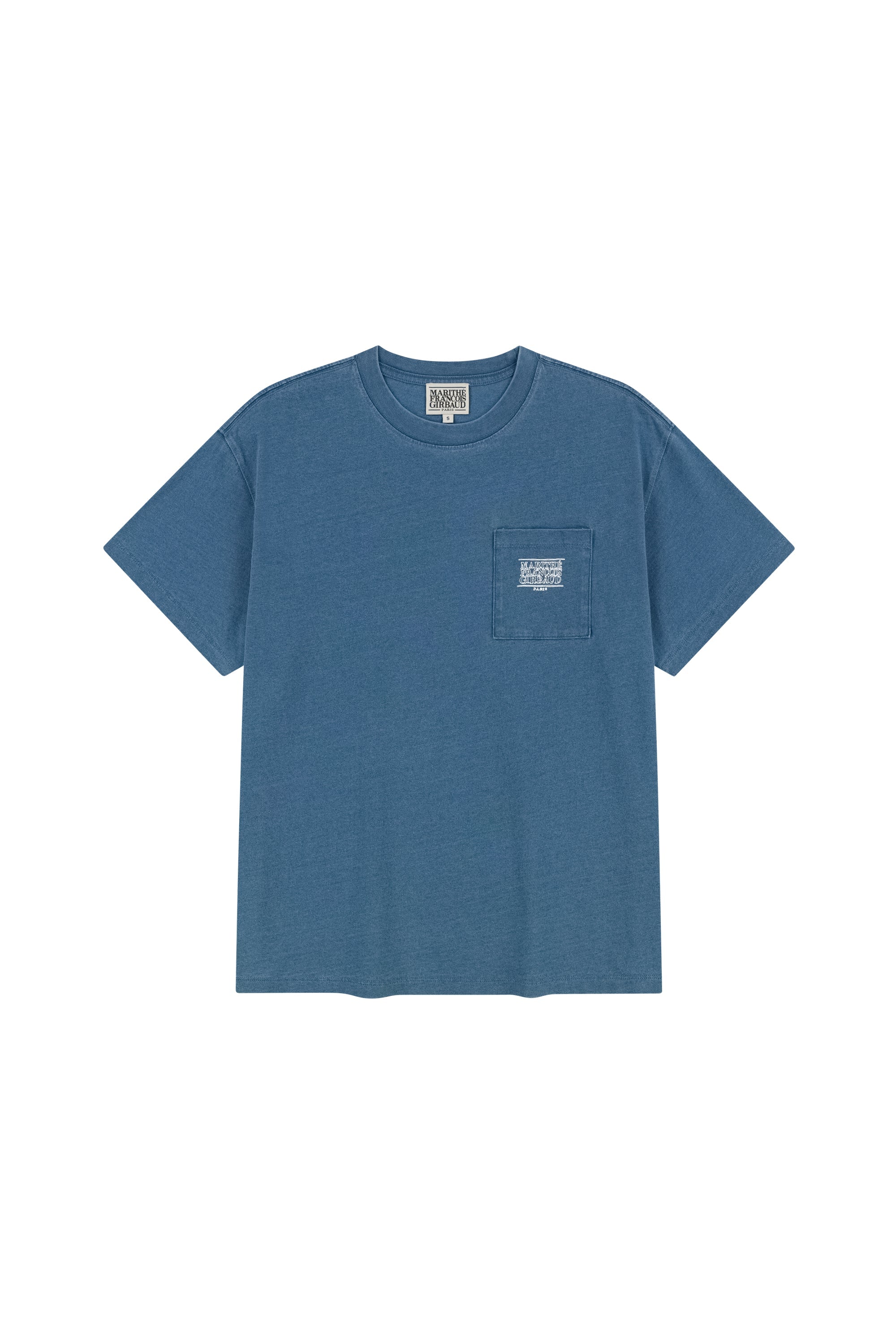 Doodle Classic Logo Pocket Tee Blue