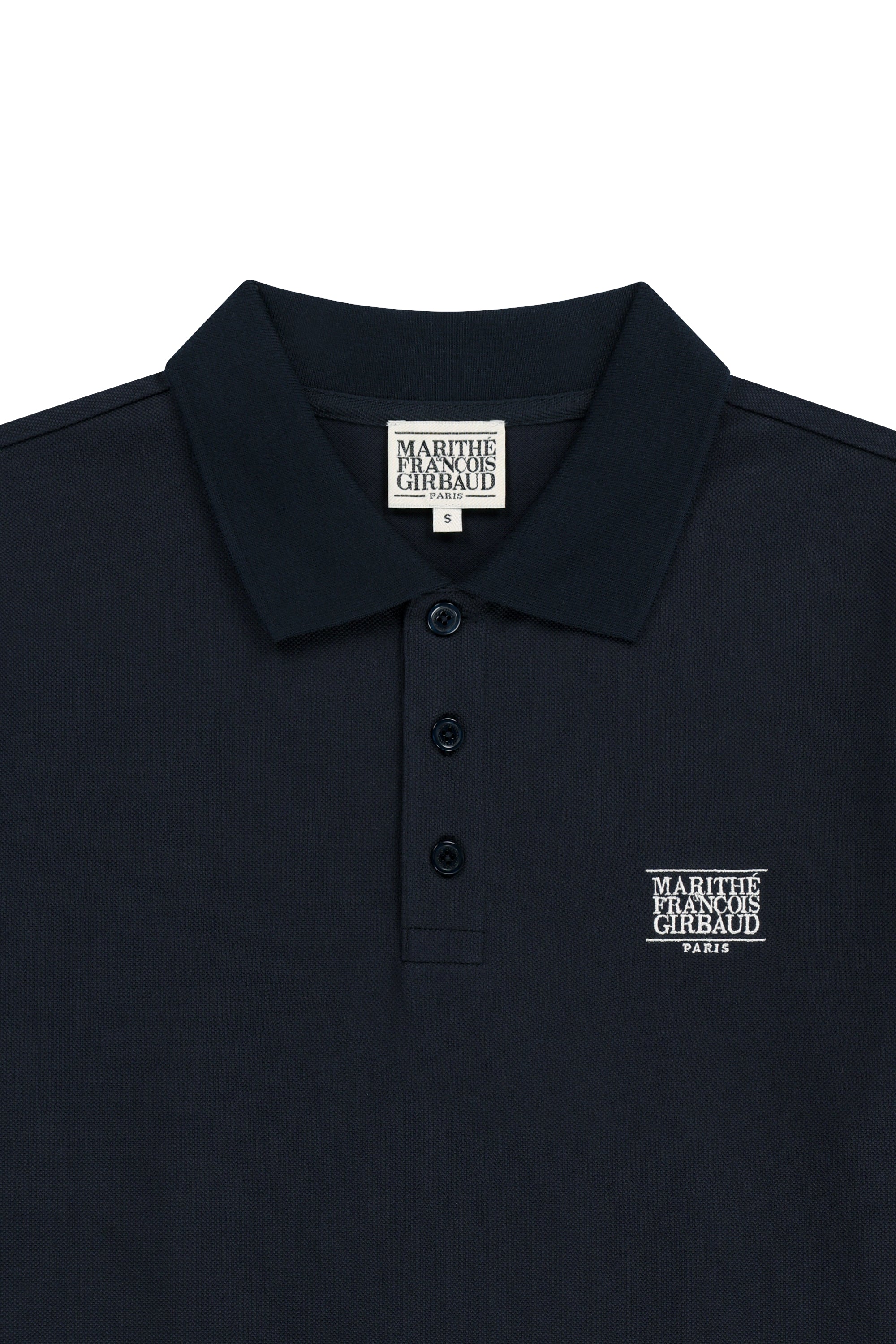 Small Classic Logo PK Collar Tee Navy