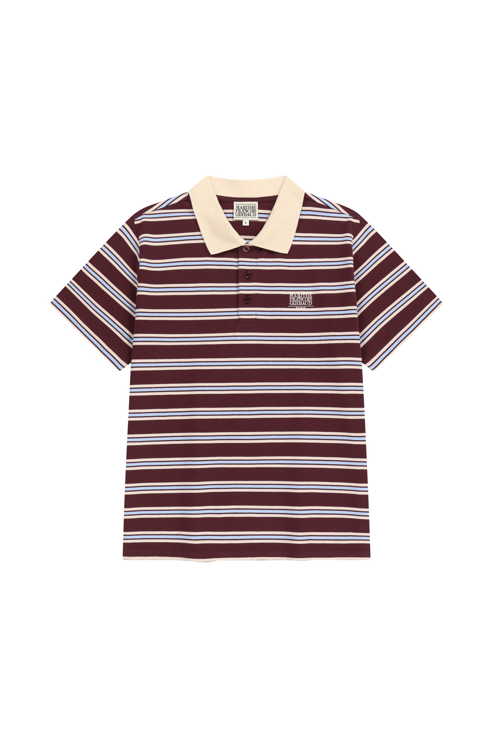 Small Classic Logo PK Collar Tee Stripe