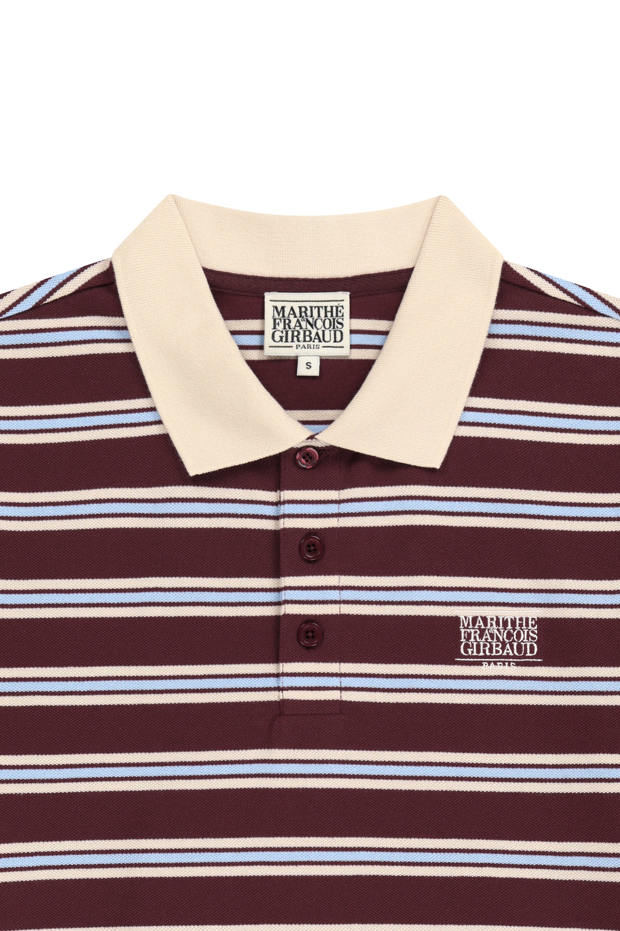 Small Classic Logo PK Collar Tee Stripe