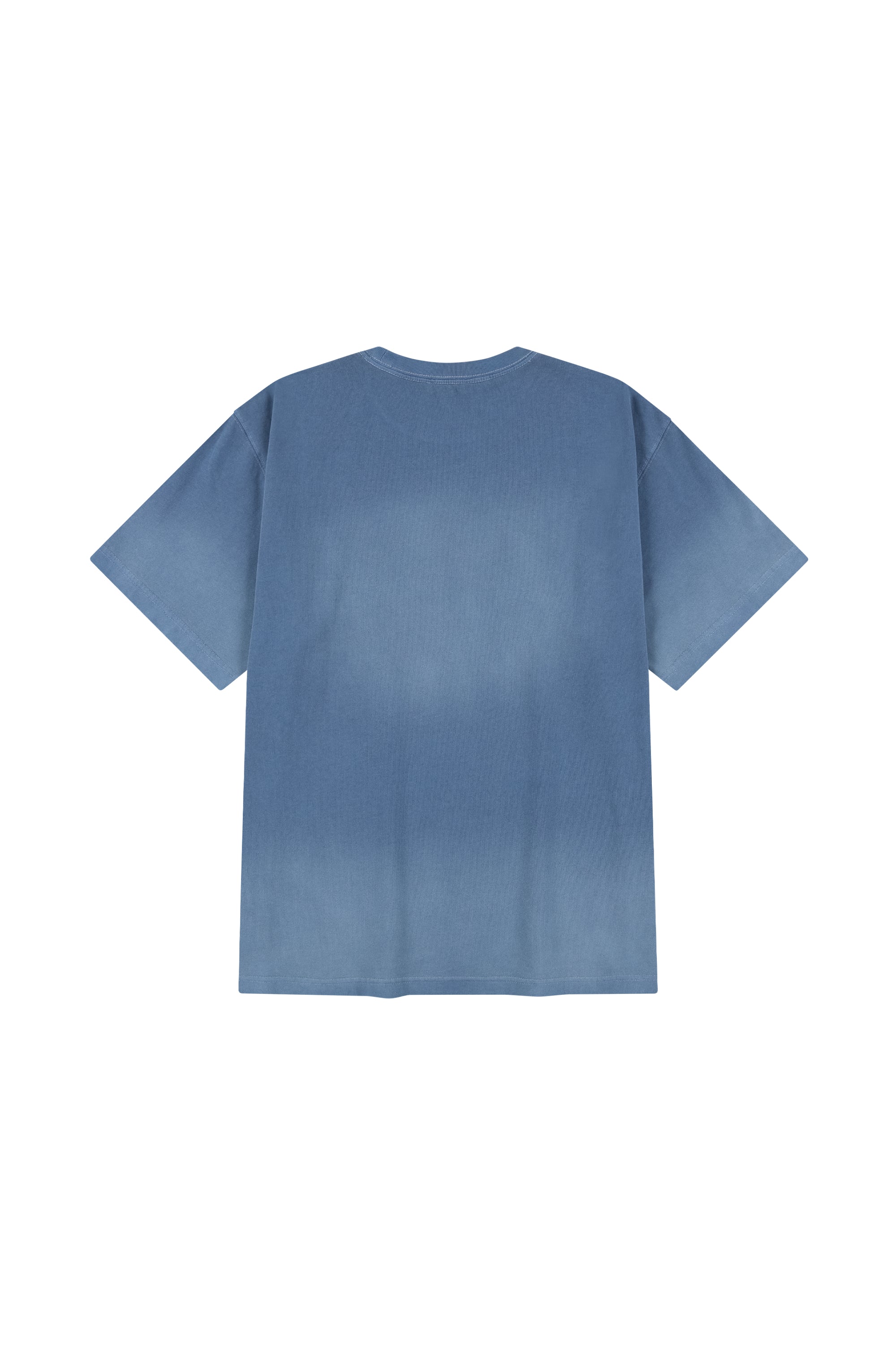 Gradation Oversized Dyeing Tee Blue