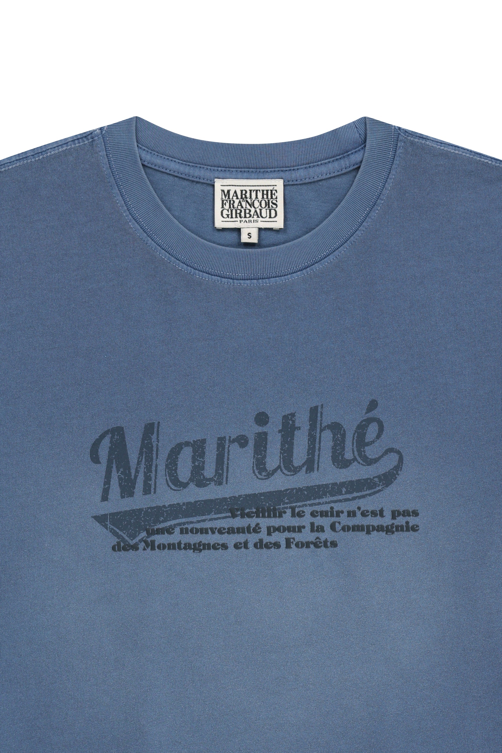 Gradation Oversized Dyeing Tee Blue