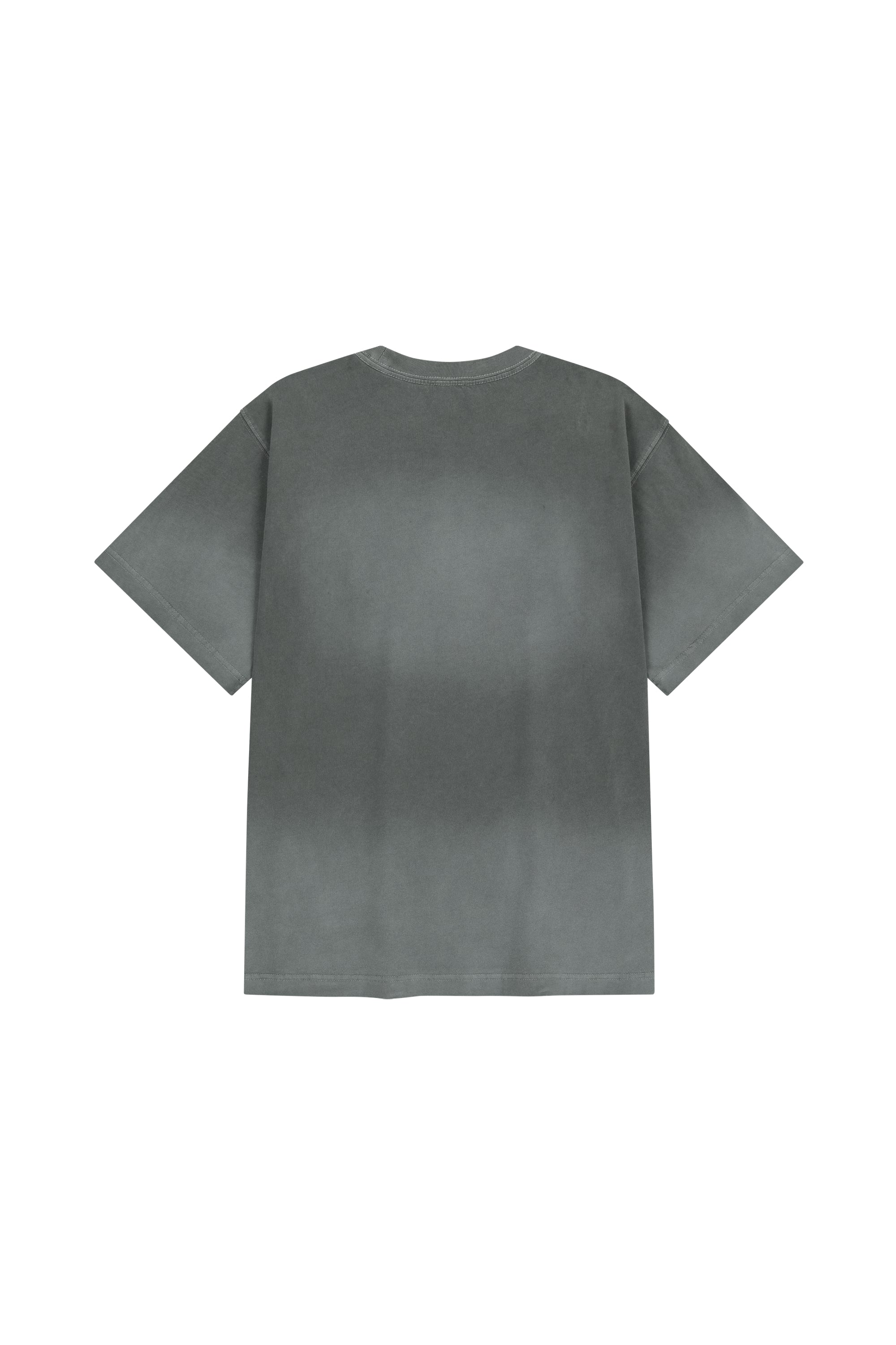 Gradation Oversized Dyeing Tee Charcoal