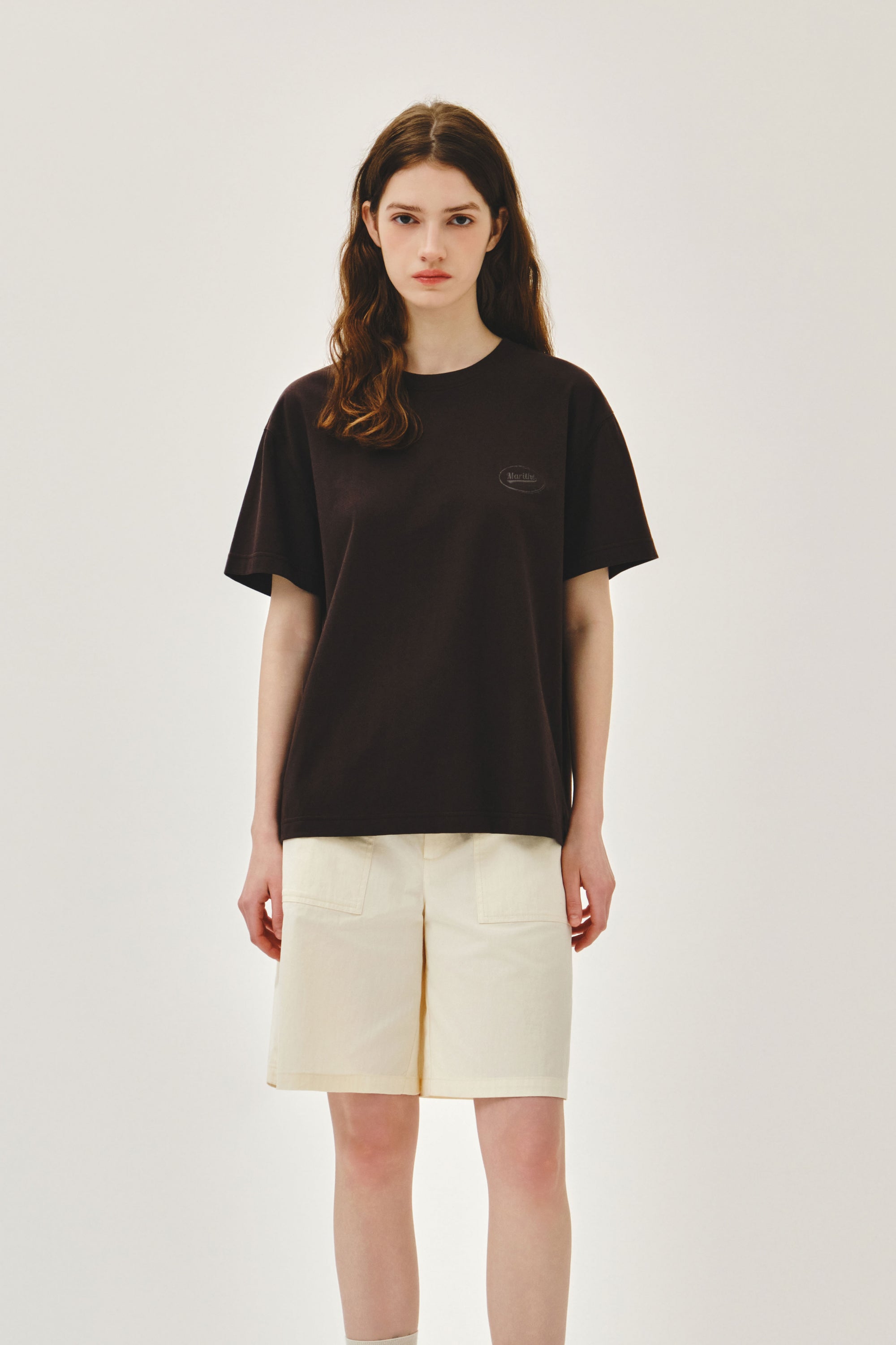 Vintage Logo Typo Tee Brown