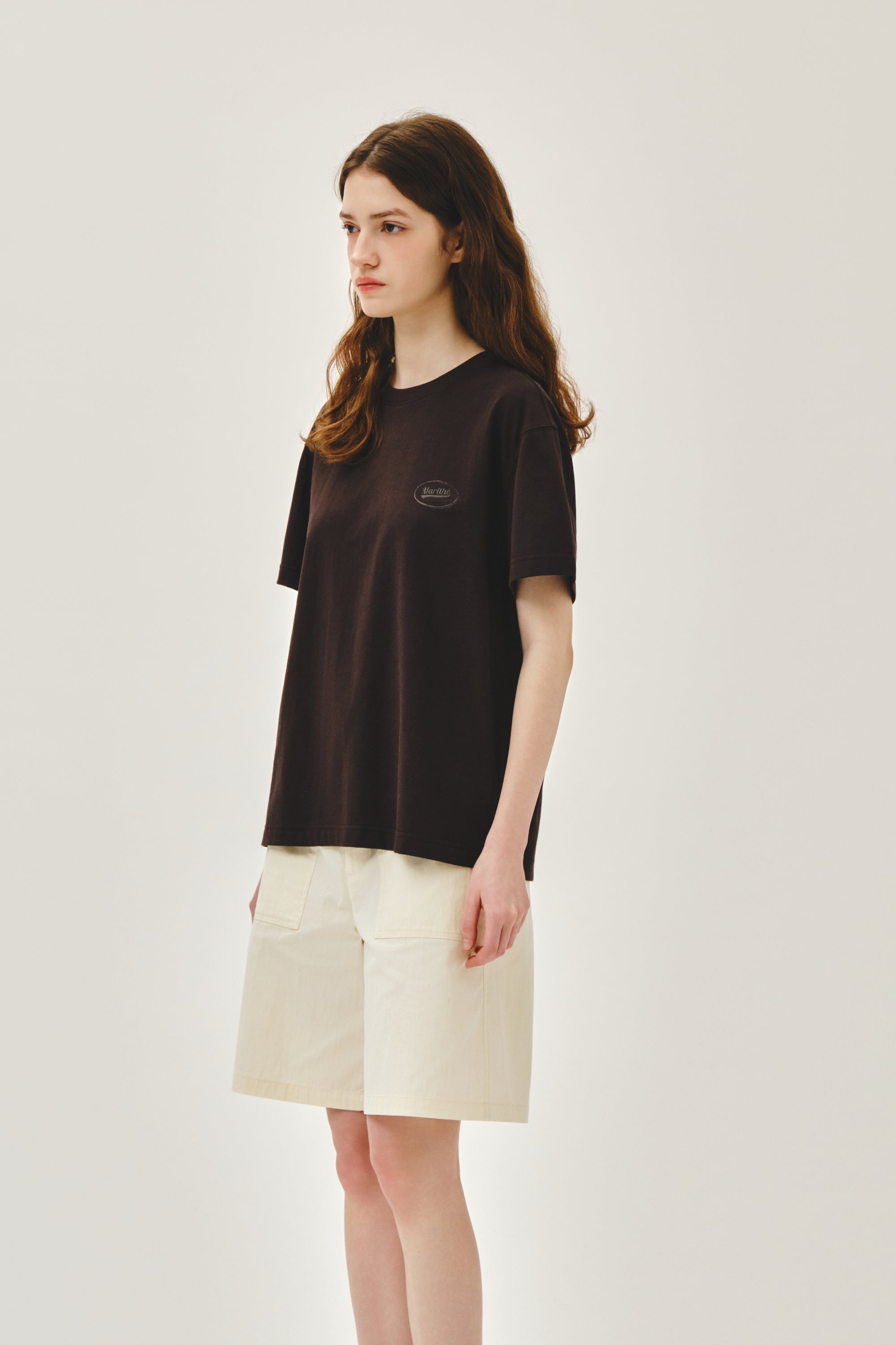 Vintage Logo Typo Tee Brown