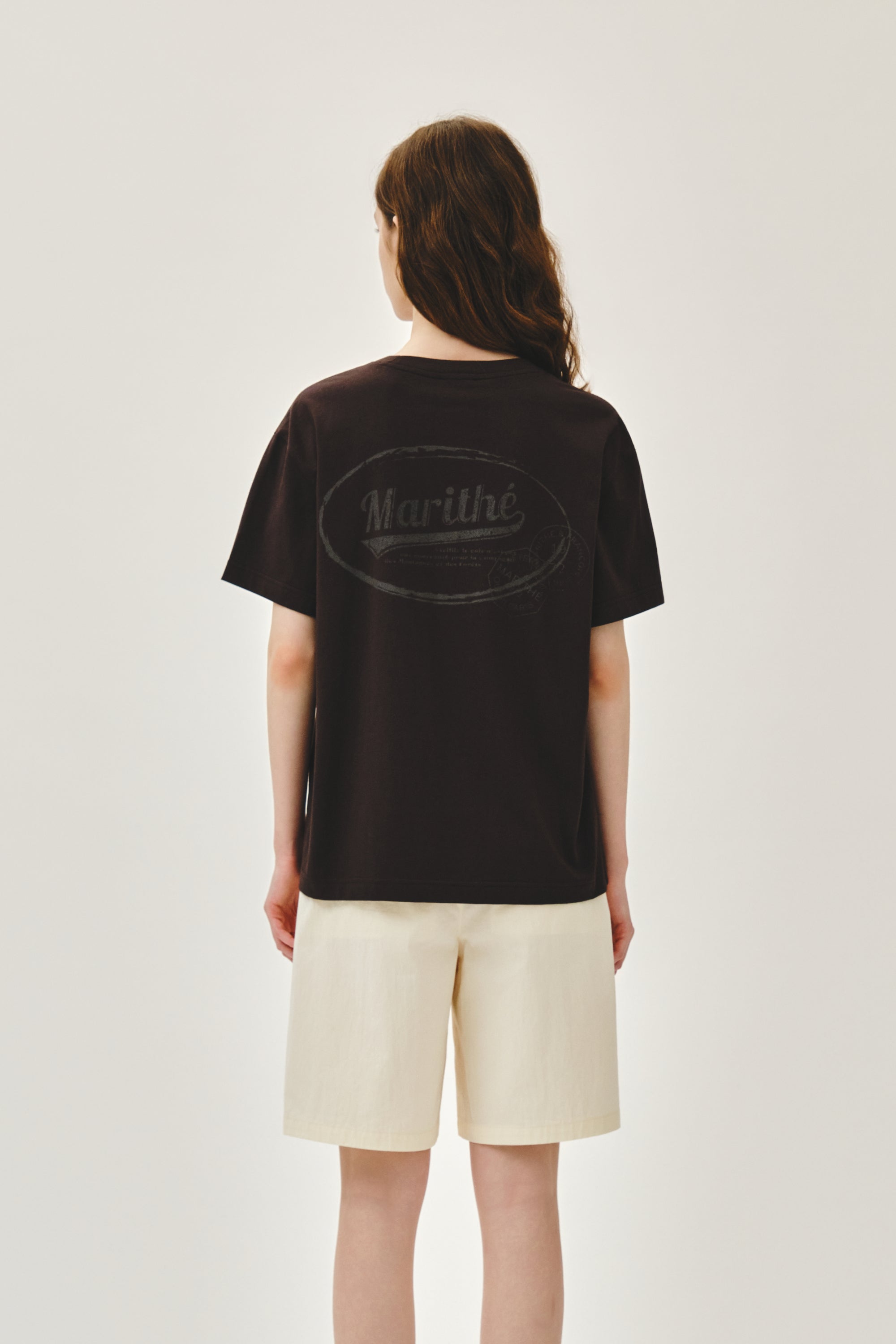 Vintage Logo Typo Tee Brown