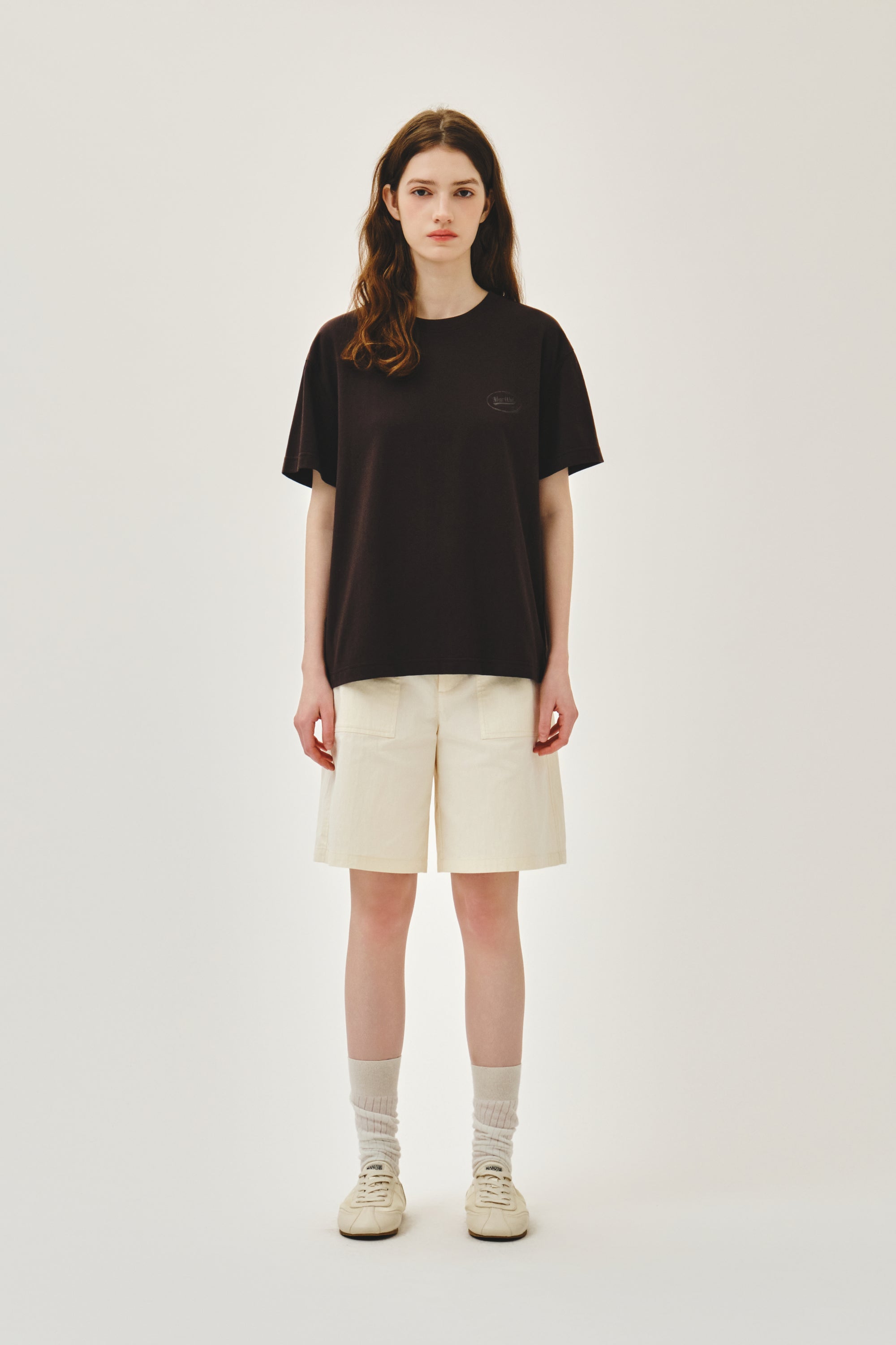 Vintage Logo Typo Tee Brown
