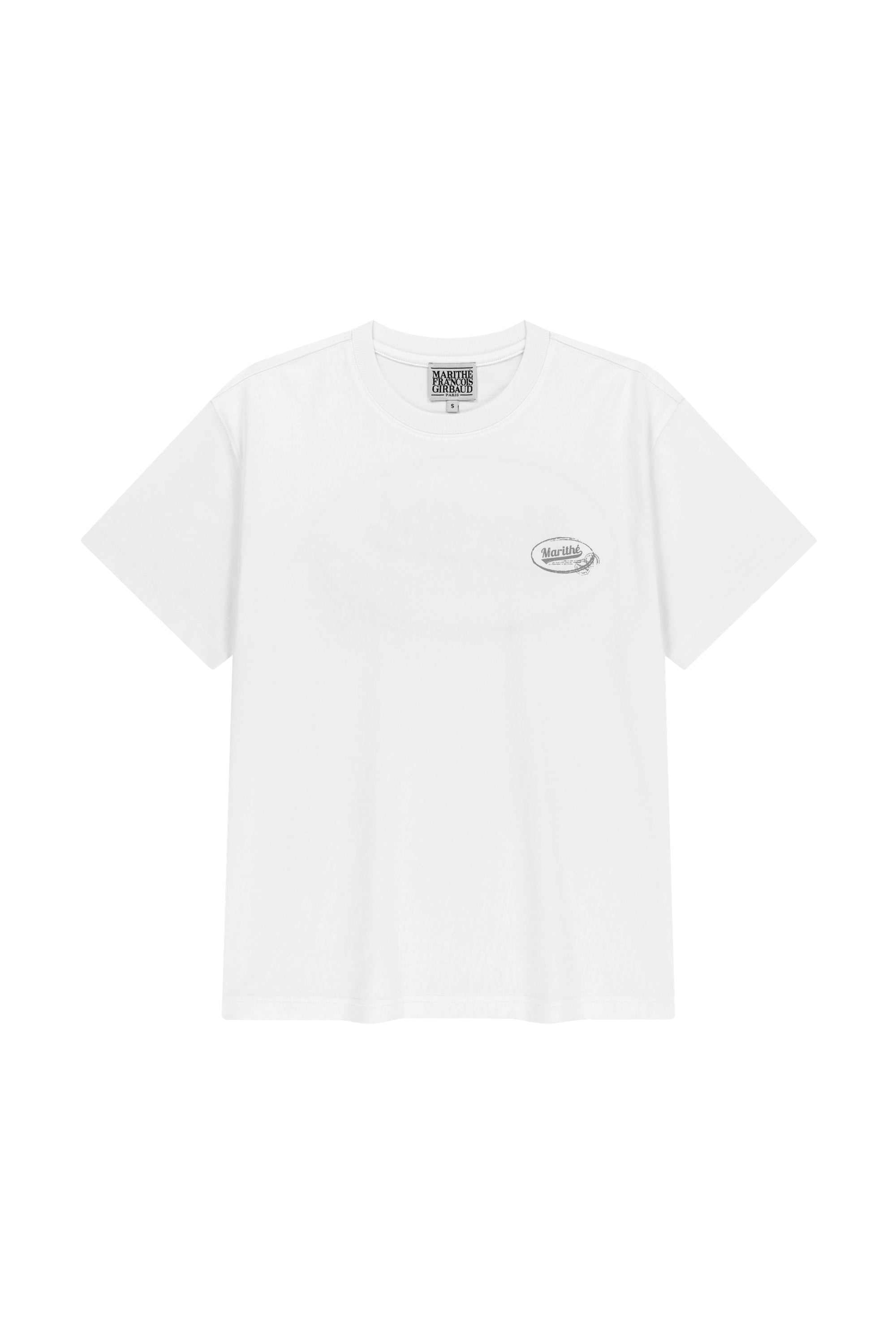 Vintage Logo Typo Tee White