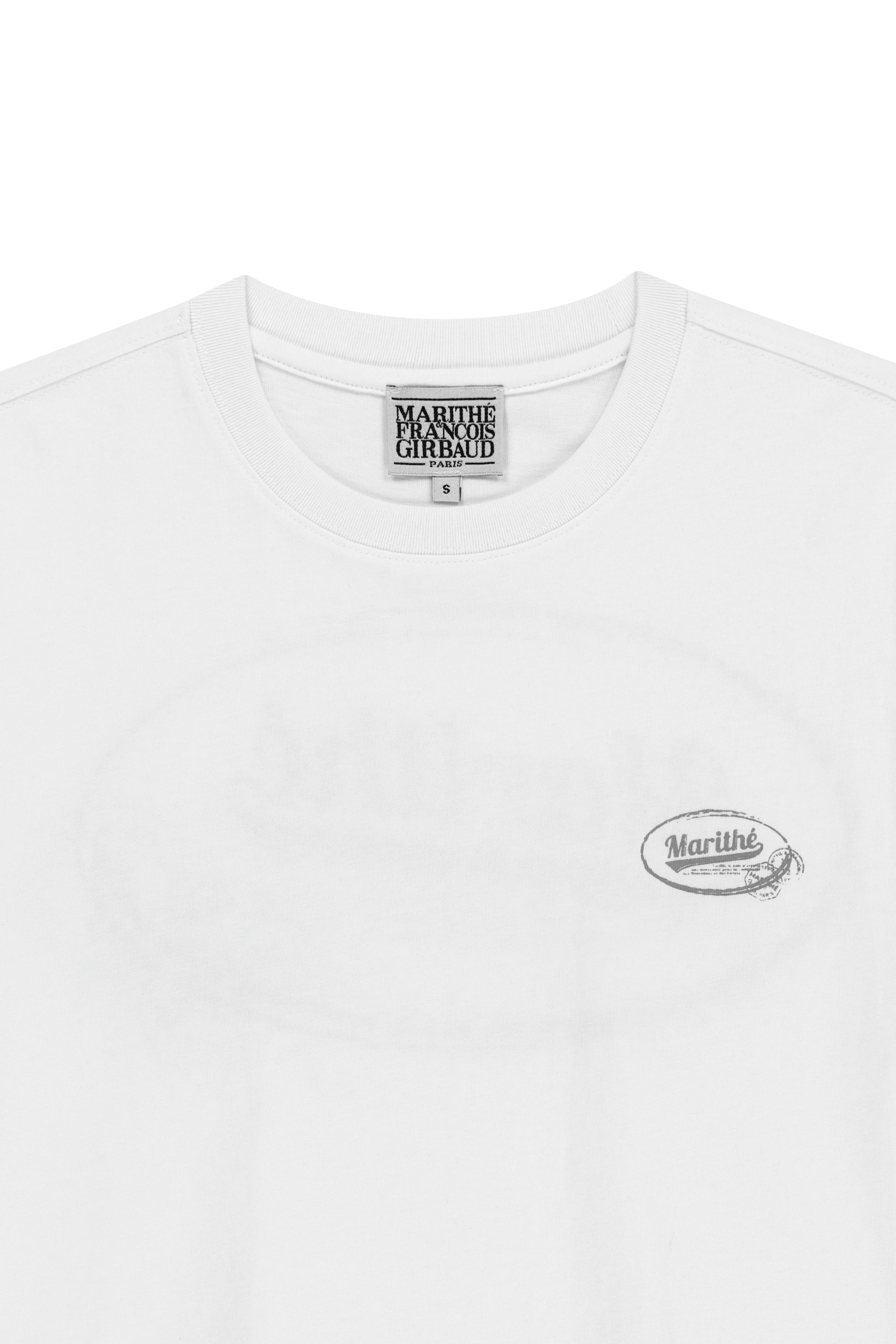 Vintage Logo Typo Tee White