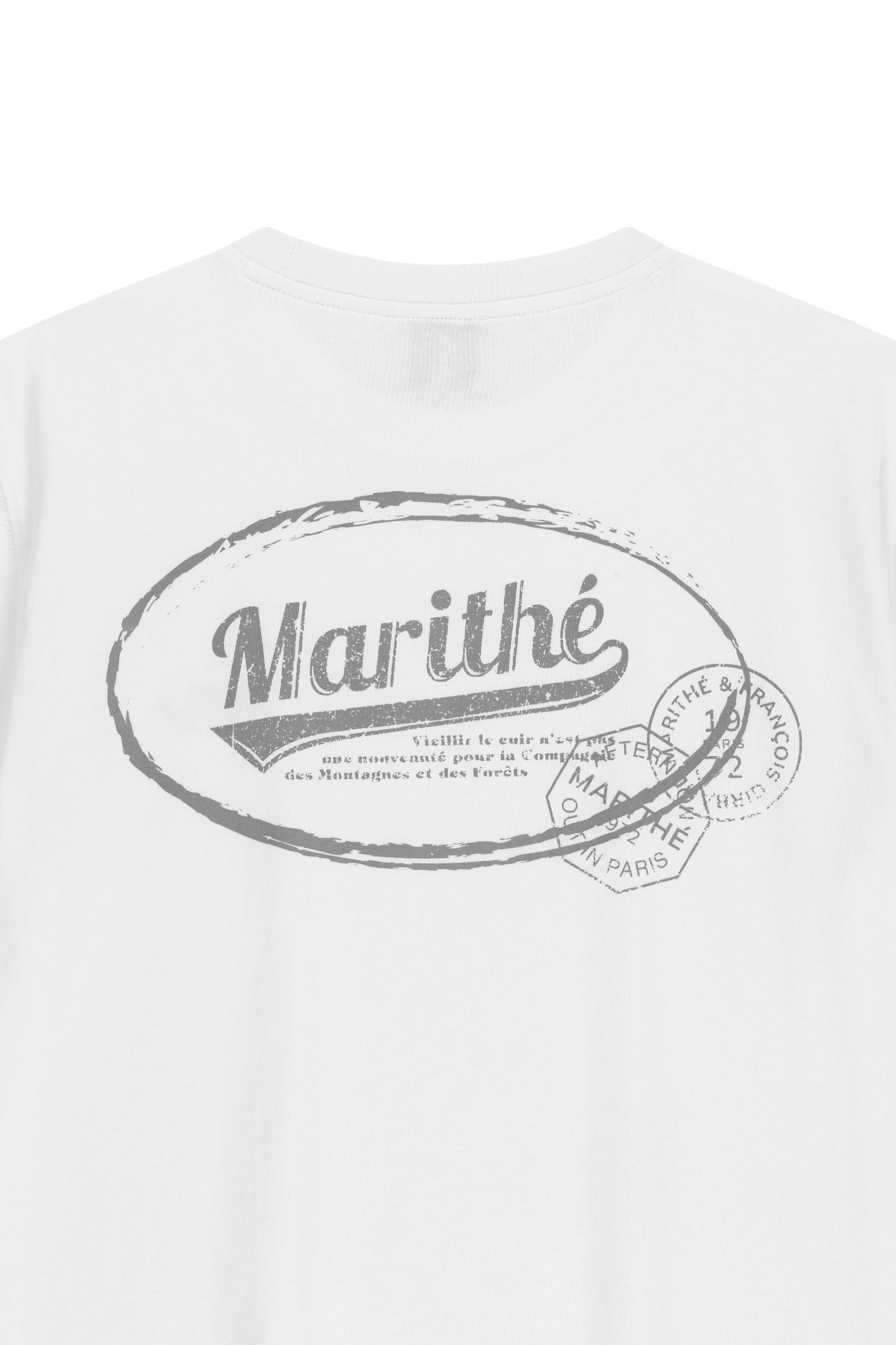 Vintage Logo Typo Tee White
