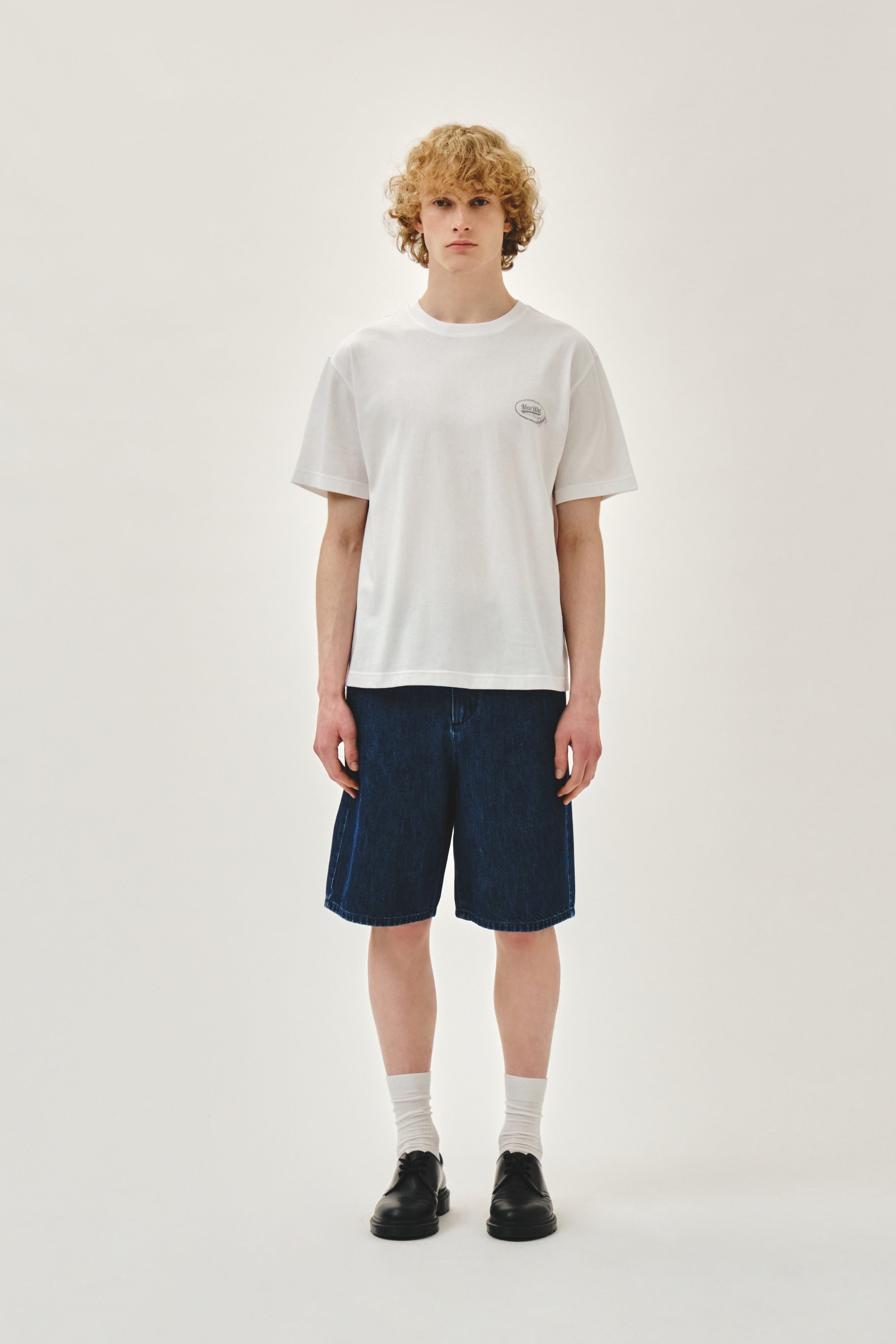 Vintage Logo Typo Tee White