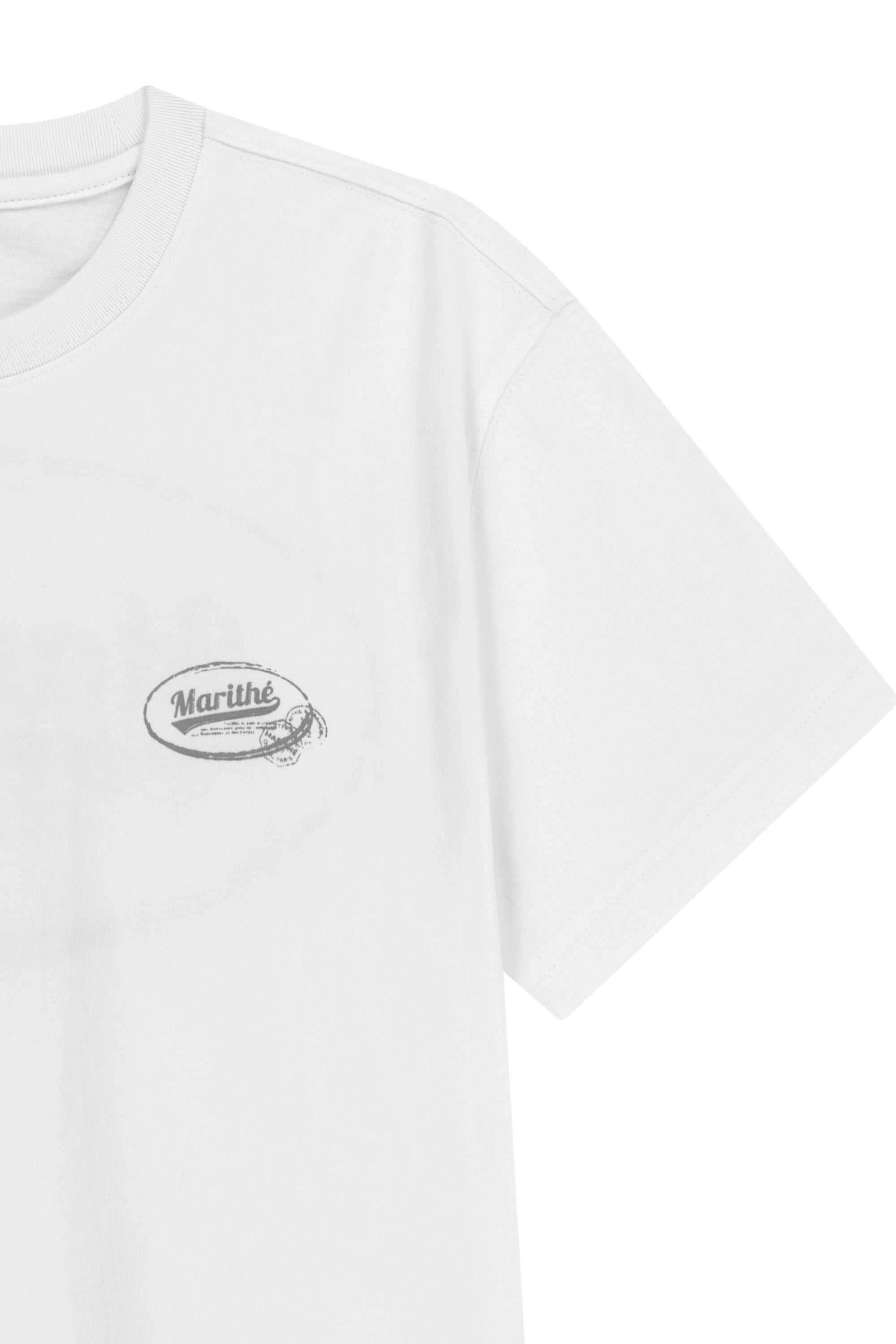 Vintage Logo Typo Tee White