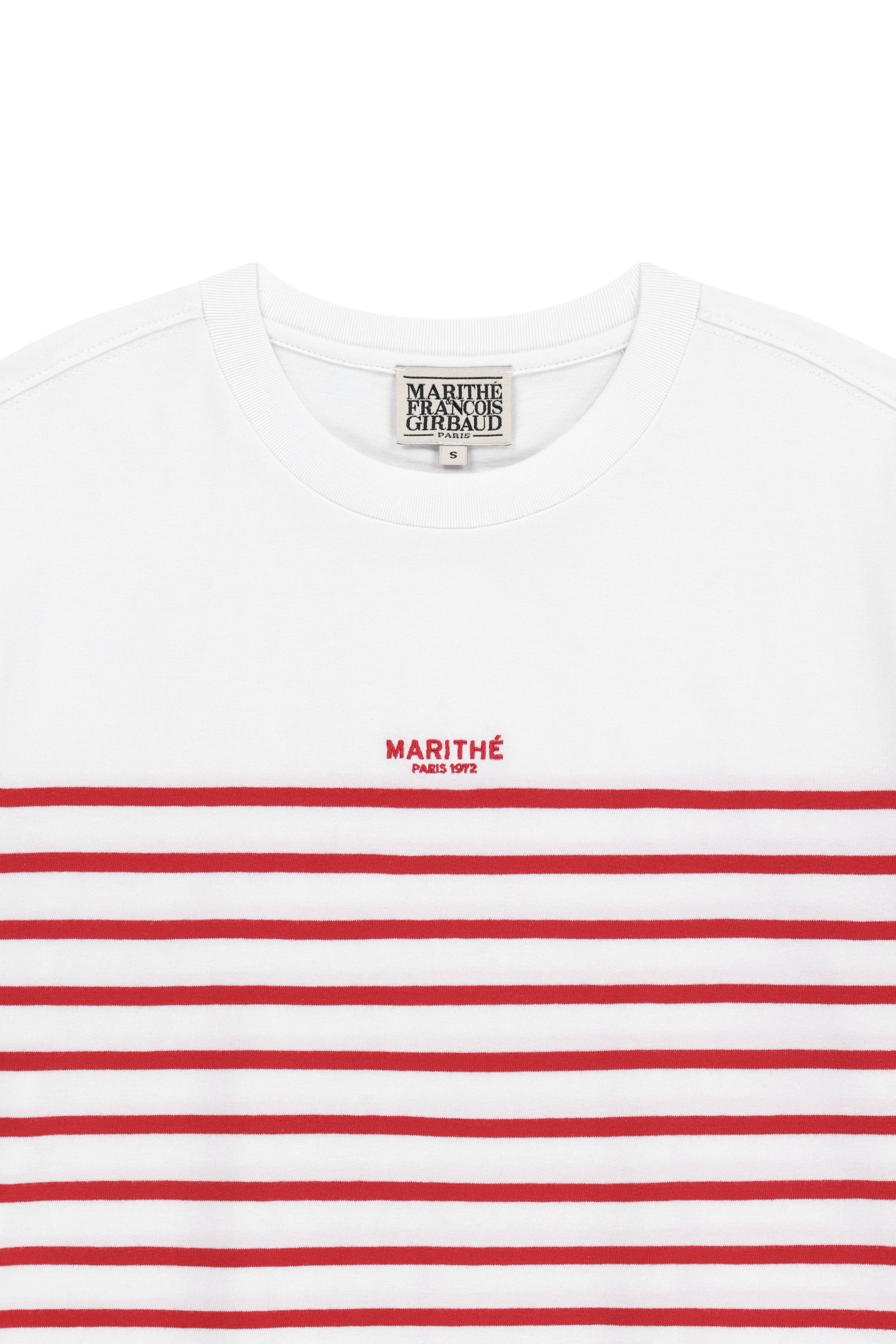 Block Stripe Tee Red